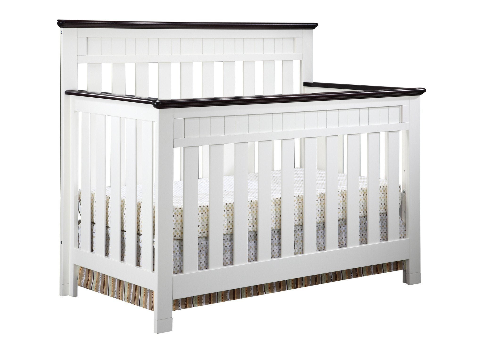 Chalet 4-in-1 Convertible Baby Crib - Toddler Bed & Daybed - Nursery Furniture for Boys & Girls - Perfect for Small Spaces & Modern Nurseries