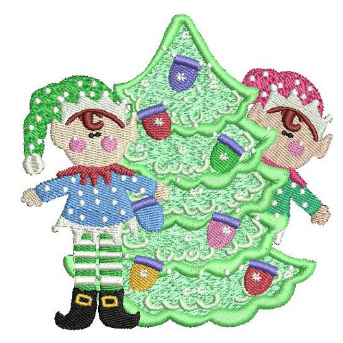 Threadart Machine Embroidery Design Bundles - Holiday Collection (Shelf Elf Set) - USB Stick Ready - Perfect for Christmas Decorations, DIY Gifts & Holiday Crafting Projects