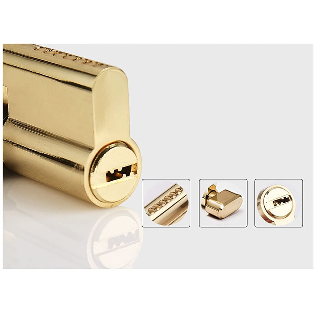 Silent Bearing Door Knob Lever - Gold Handle for Indoor & Hallway - Left/Right Handed