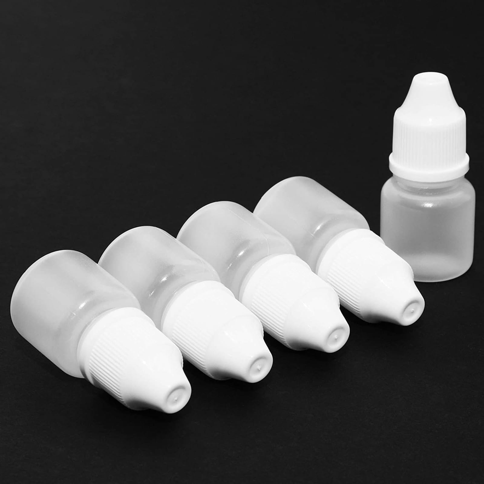 Juvale 5ml White Liquid Dropper Bottles with Cap - 50 Pack - Essential Oil, DIY Beauty & Travel-Sized Containers for Aromatherapy, Crafts & More