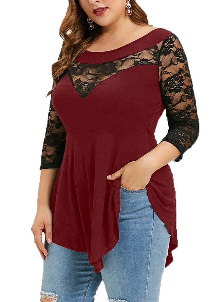 Nihsatin Women's Plus Size Gothic Corset Top - Lace Up Ribbed Casual T-Shirt for Women | Perfect for Halloween, Cosplay & Gothic Fashion Outfits