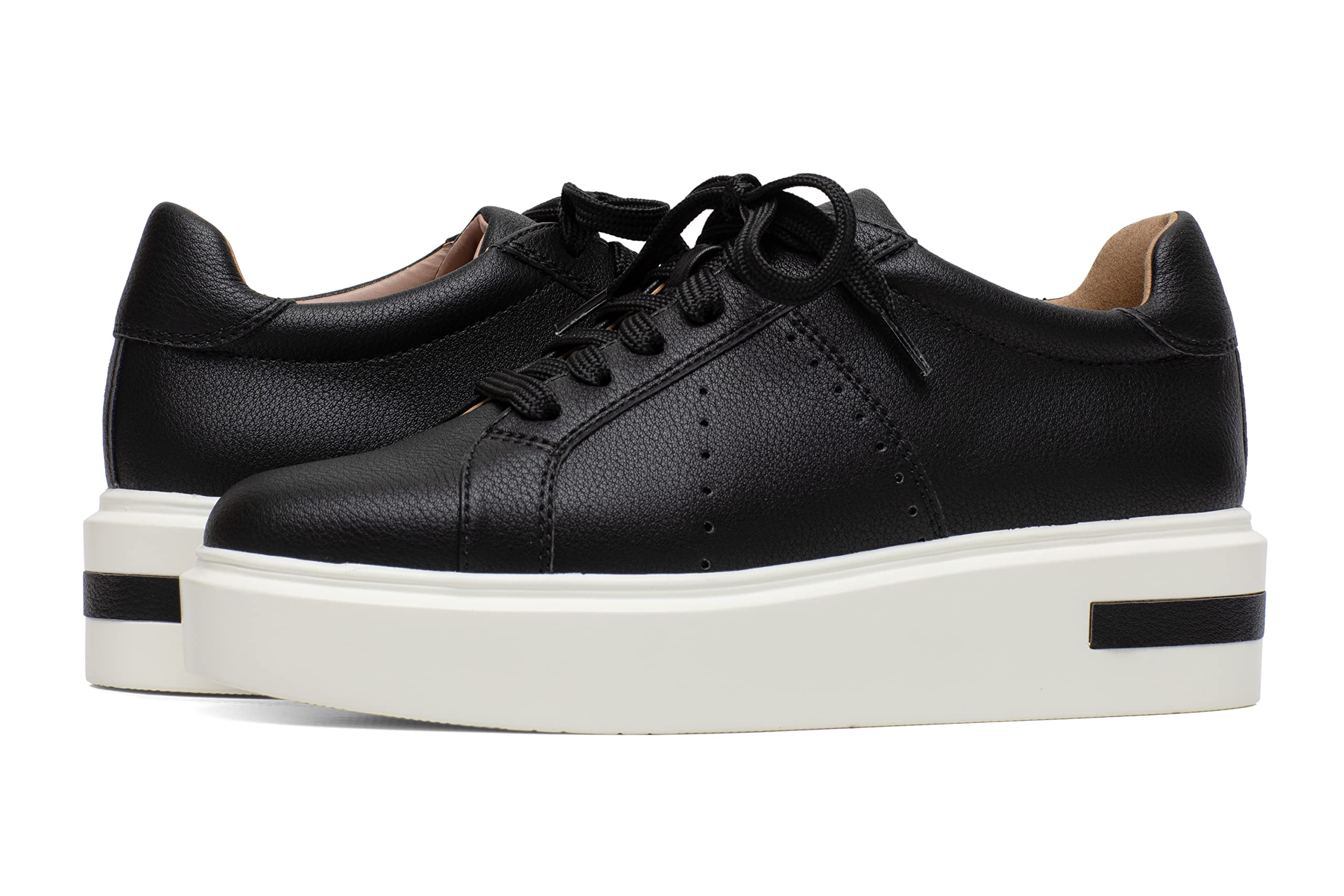 Linea Paolo KOZIE Women's Square Toe Vegan Leather Platform Sneakers - Stylish Lace-Up Fashion Shoes for Women | Perfect for Casual Wear, Office Outfits & Street Style
