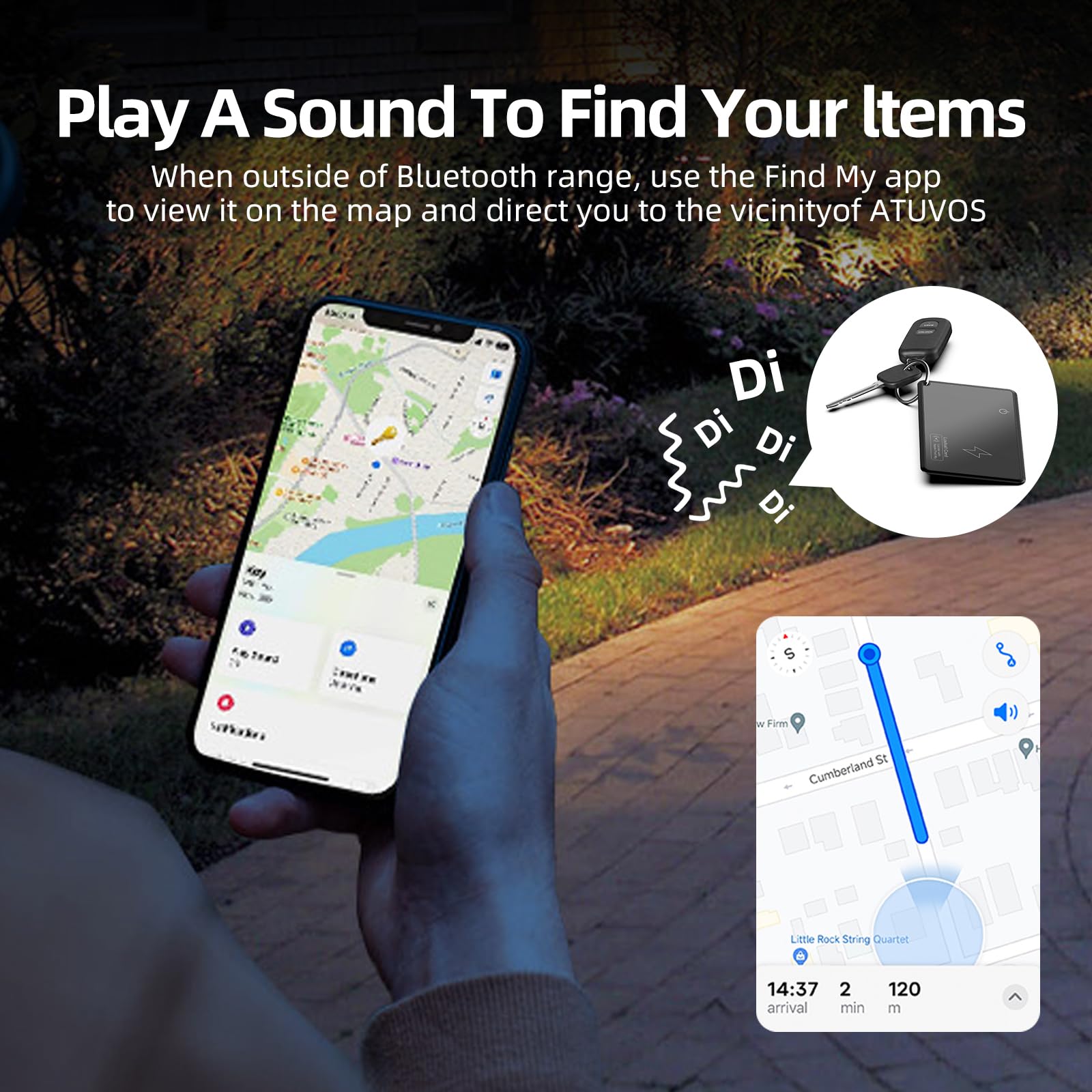 Wireless Charging Wallet Tracker Card - Apple Find My (iOS) Compatible Item Locator for Wallets, Keys, Luggage & Phones | IP67 Waterproof | Perfect for Travel, Office & Daily Use