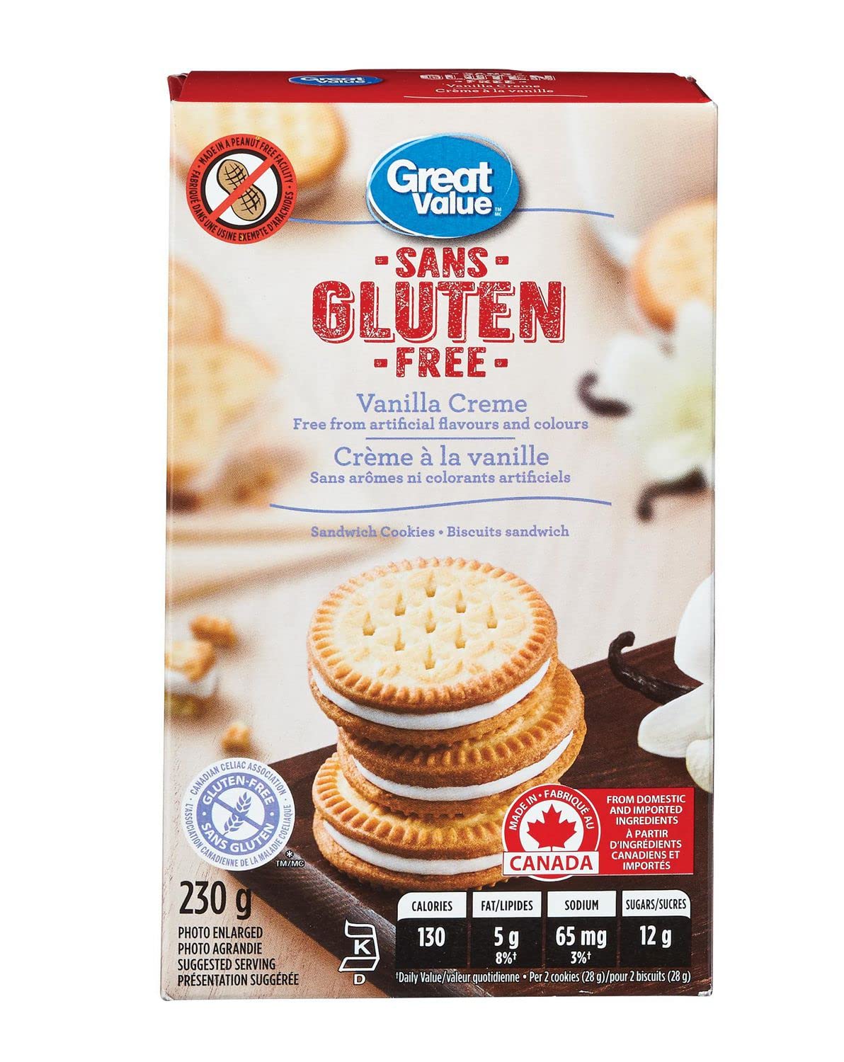 Gluten Free Canadian Cookies Variety Pack - 5 Flavors (Oreo, Vanilla Sandwich, Chocolate Sandwich, Maple & Double Chocolate) | Allergy-Friendly Snacks for Kids, Travel & Office Break | Shipped from Canada