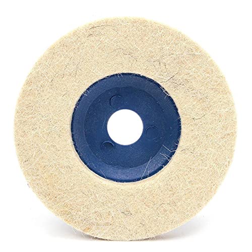 3pcs 4 Inch Wool Buffing Wheel for M.C 2020 Angle Grinder - 100mm Felt Polishing Disc Pad Replacement Parts - Perfect for Metal Polishing, Car Detailing & DIY Projects