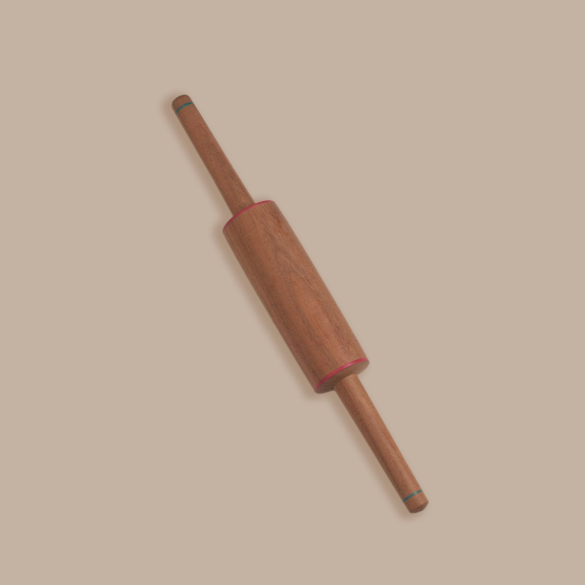 Handmade Wooden Rolling Pin for Baking - Non-Stick Dough Roller, 33x4cm - Perfect for Pastry, Cake Decorating & Cookie Making - Ideal for Home Bakers & Professional Chefs