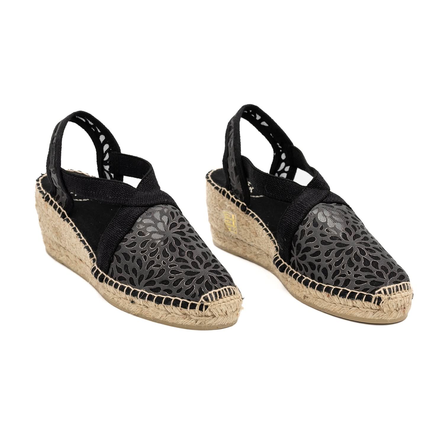 Floral Cotton Blend Wedges for Women - Comfortable Summer Sandals with Arch Support | Perfect for Beach, Vacation, and Casual Outfits