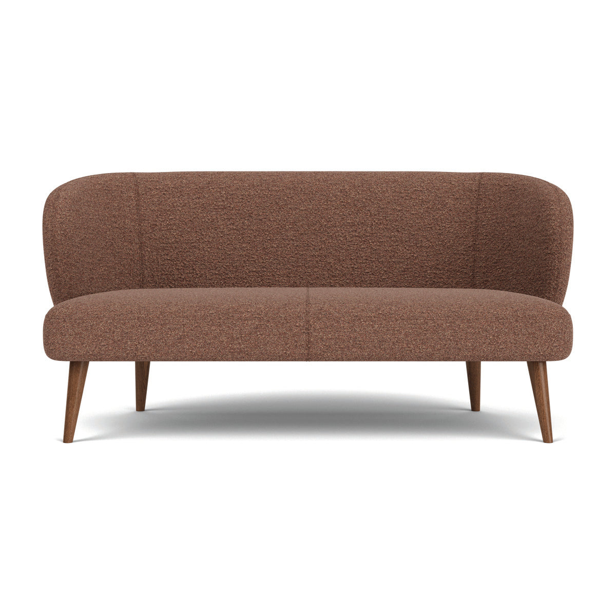 Kathleen Boucle 2 Seater Sofa - Modern Upholstered Loveseat for Living Room, Apartment & Office - Soft Chenille Fabric with Solid Wood Frame - Compact Couches for Small Spaces