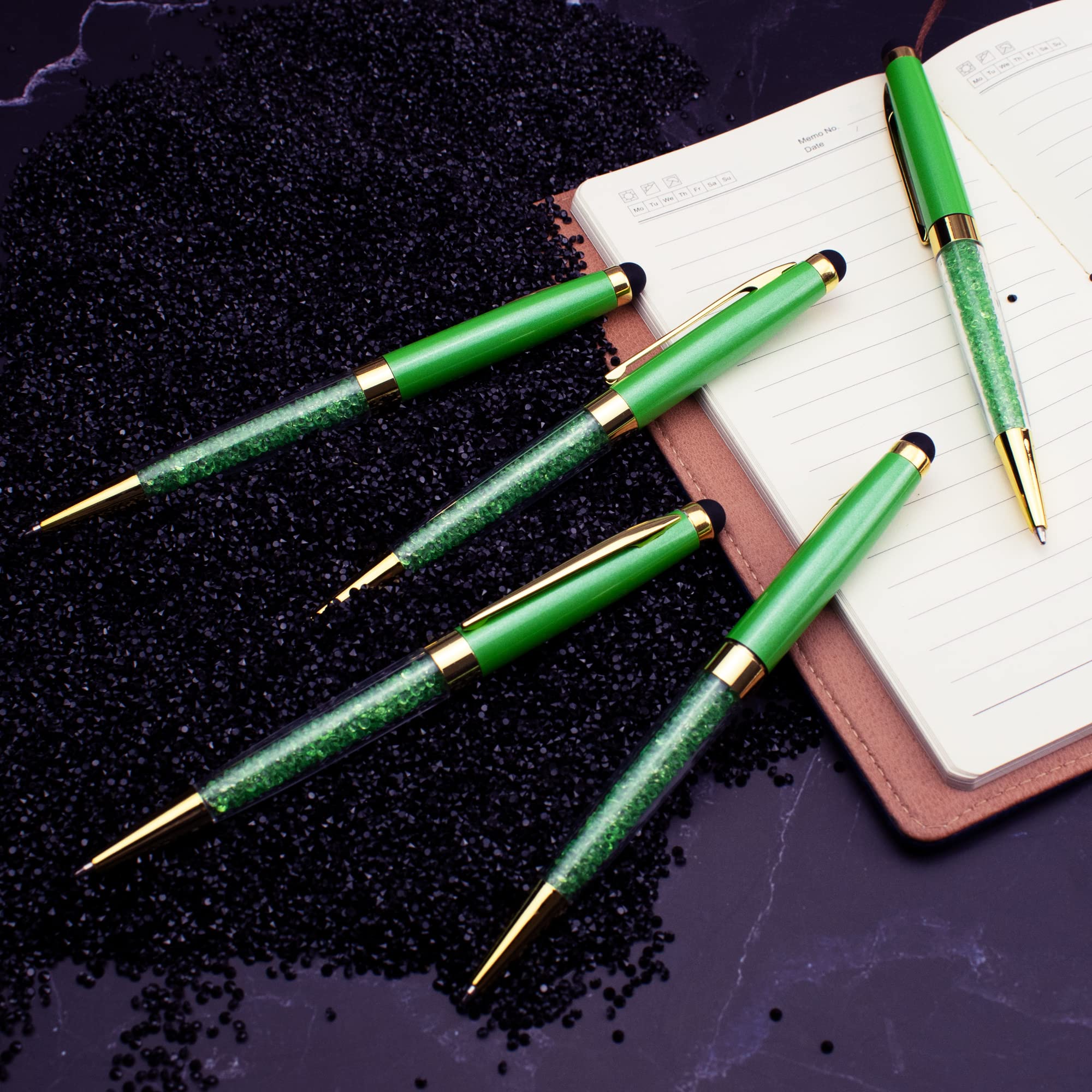 Custom Engraved Ballpoint Pens with Stylus Tip - Medium Point Smooth Writing Pens - Personalized with Name or Slogan - 10 Pack Gift Set for Men, Women, Students & Professionals - Perfect for Office, School, Meetings & Everyday Use