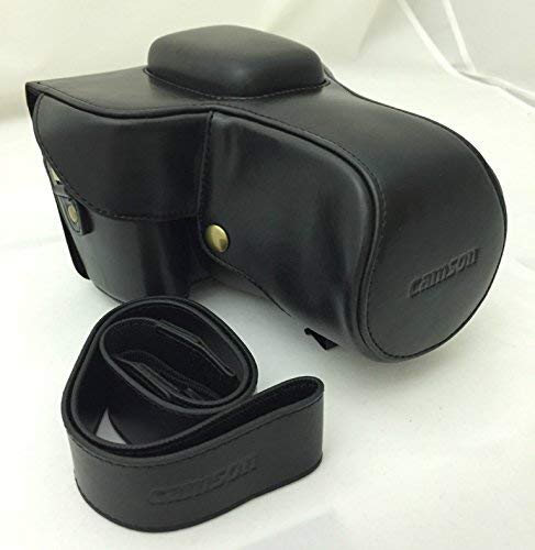 Premium Leather Camera Case for Nikon D7500, D7200, D7100 DSLR Cameras with 18-55mm Lens - Durable Protective Cover for Travel & Outdoor Photography (Black)