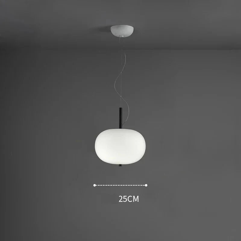 Modern Glass Ball LED Pendant Light - Dimmable Hanging Fixture for Kitchen Island, Dining Room & Bedroom Decor