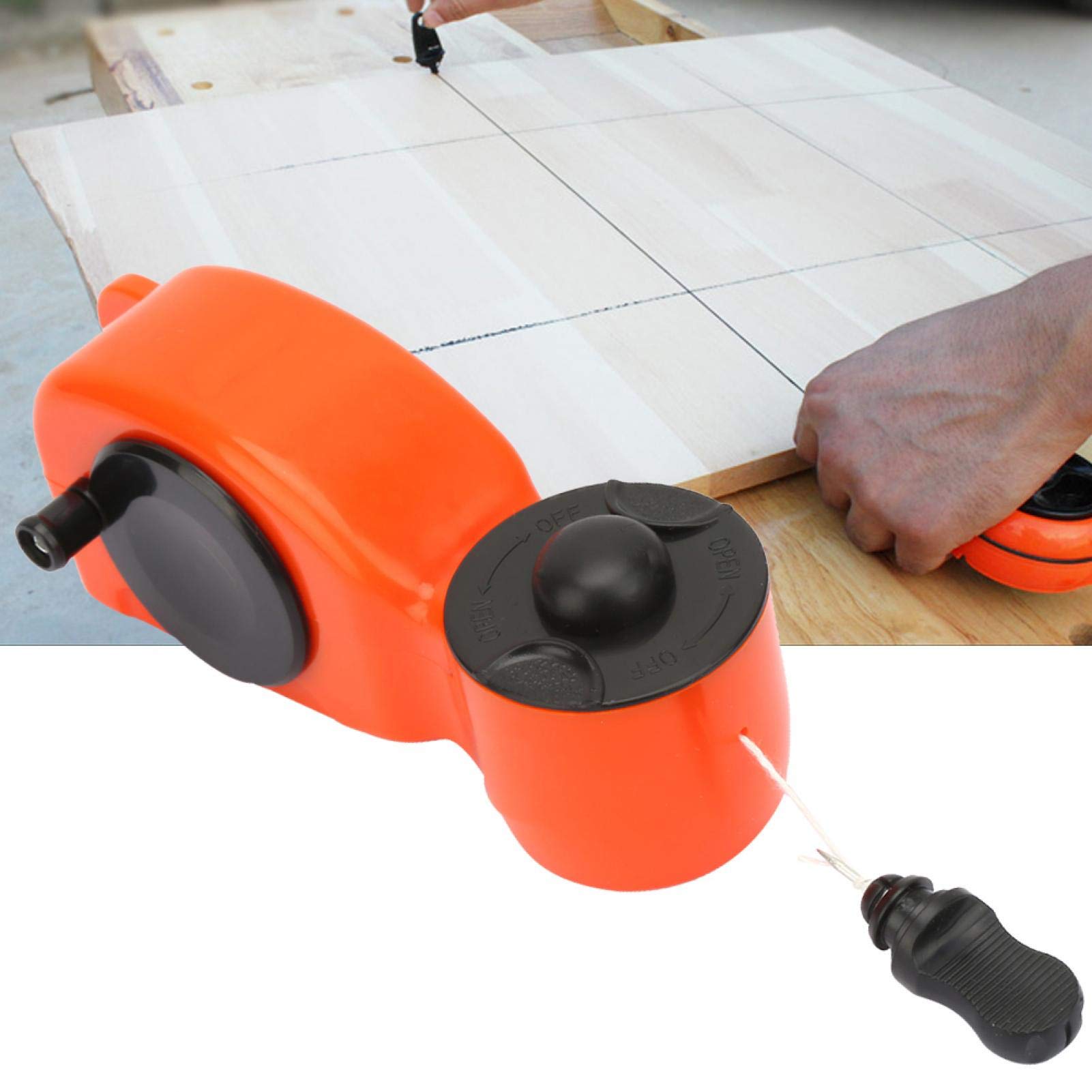 ABS Resin Mini Chalk Line Marker - 20m/25m Cotton Wire Reel for Woodworking, Bricklaying & Painting | Perfect for Construction, DIY Projects & Home Renovation