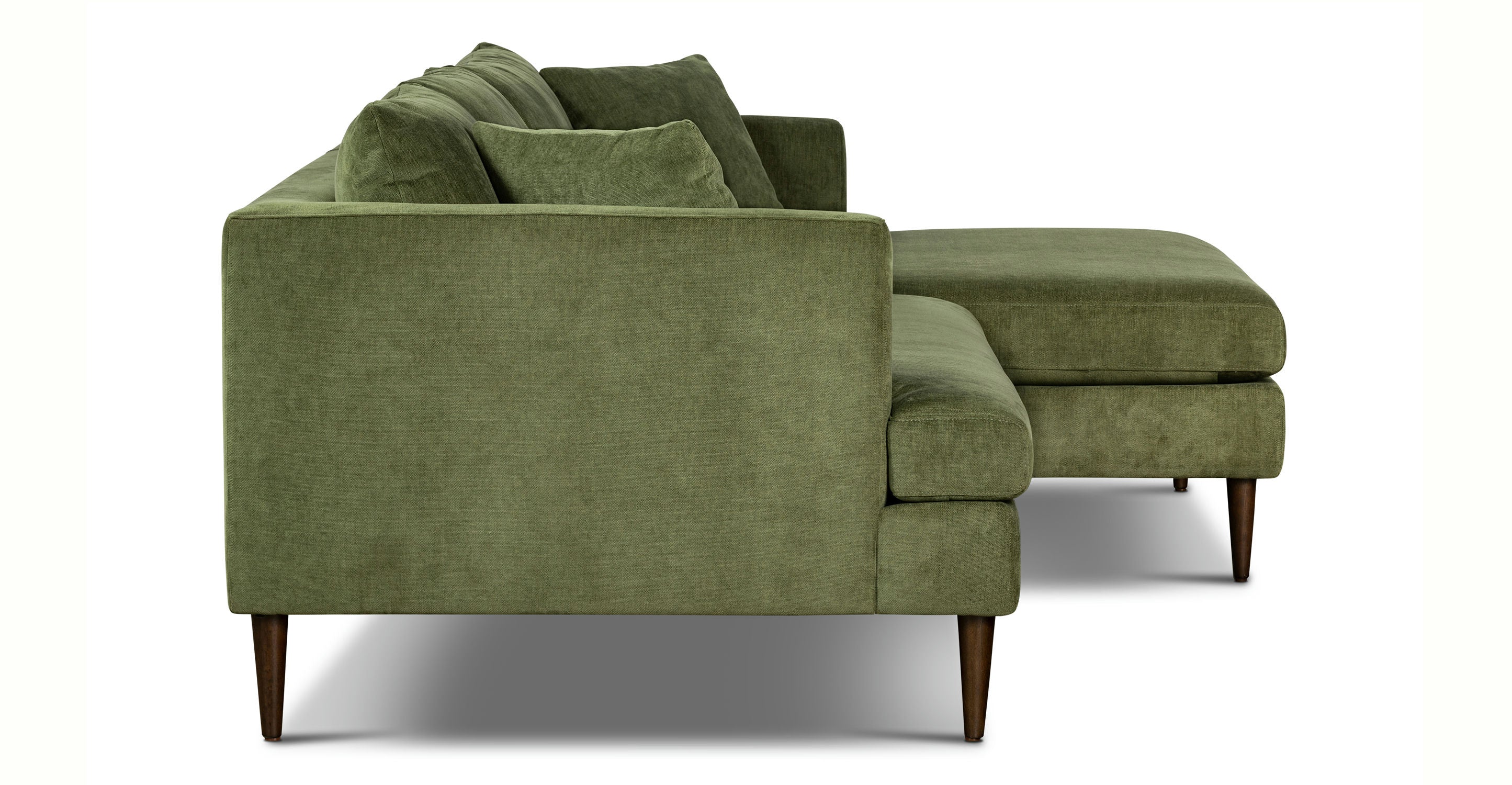 Lucerne Right Facing Sectional Sofa with Extra Wide Chaise Lounge - Modern L-Shaped Couch for Living Room, Family Room & Home Theater Comfort