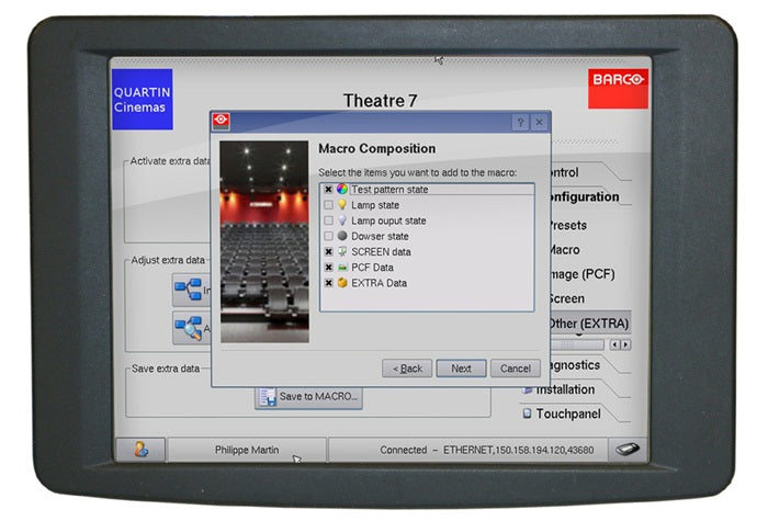 Barco R9855910 Communicator Touch Panel Kit for DPxK DCI Projectors - Professional Cinema Control System for Movie Theaters & Digital Projection Rooms