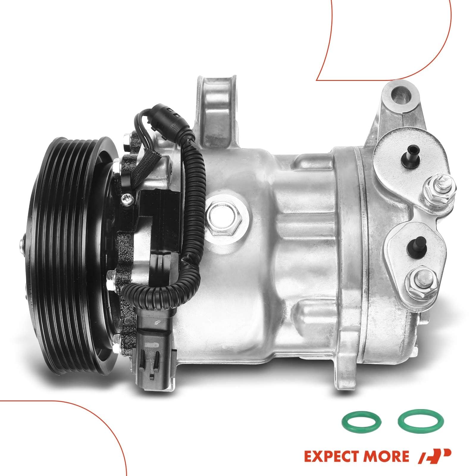 Premium AC Compressor with Clutch for 2002-2005 Jeep Liberty 3.7L SUV - High Performance Replacement Part for Smooth Cooling in Hot Weather