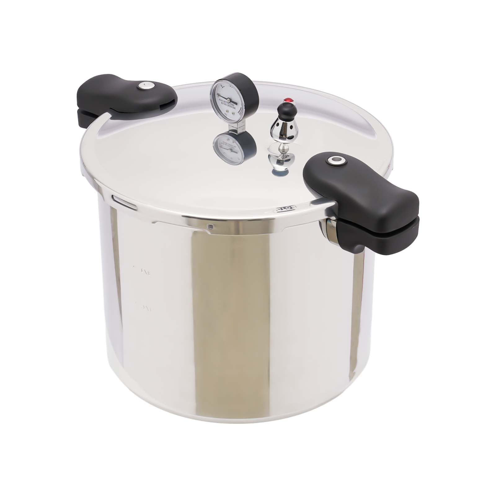 22-Quart Stainless Steel Pressure Canner with Built-in Gauge & Rack - Induction Compatible Aluminum Pressure Cooker for Canning, Preserving & Home Food Storage