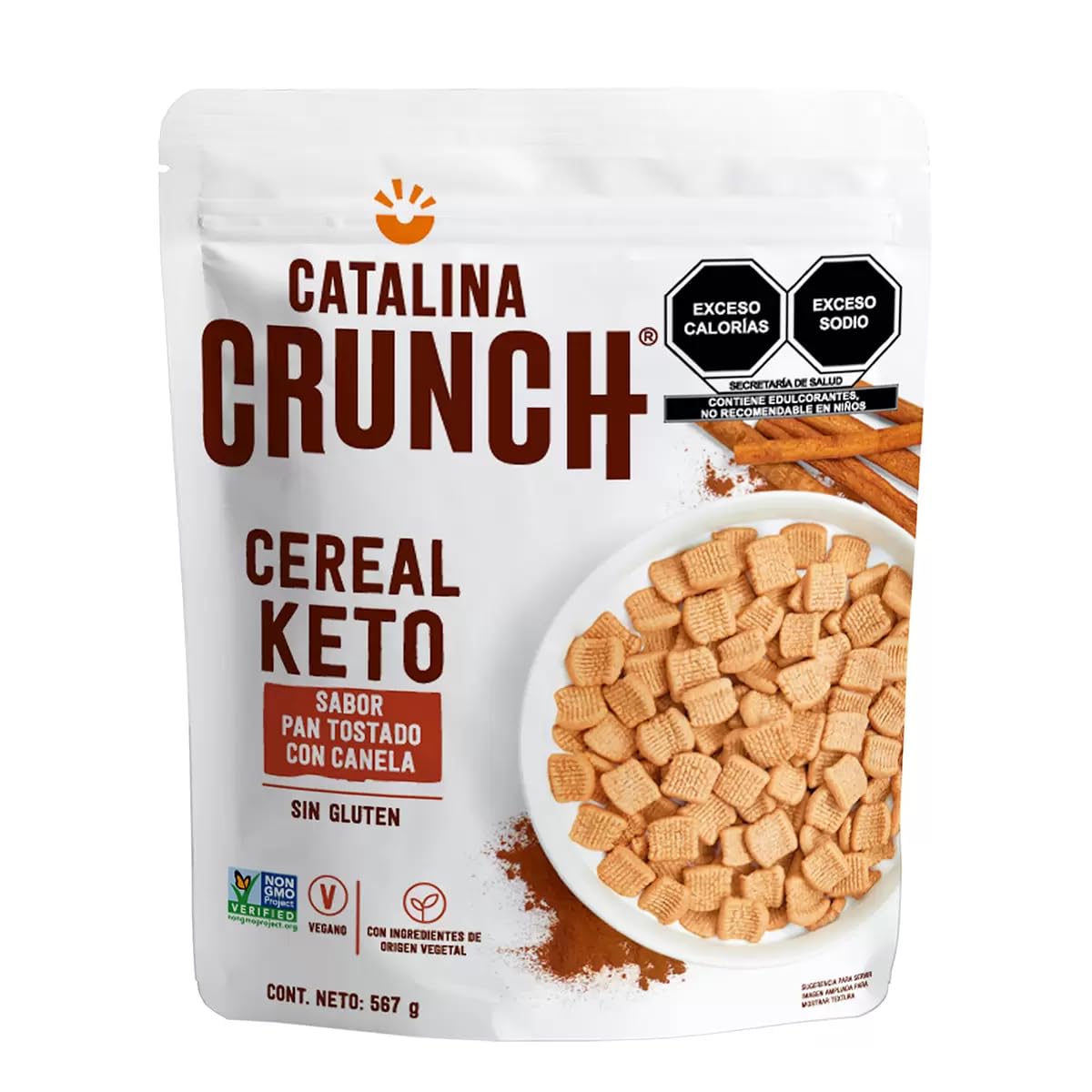 Keto Friendly Catalina Snacks Cereal - Low Carb, High Protein, Gluten Free Breakfast - 20 Oz | Perfect for Ketogenic Diet, Weight Loss & Healthy Morning Meals