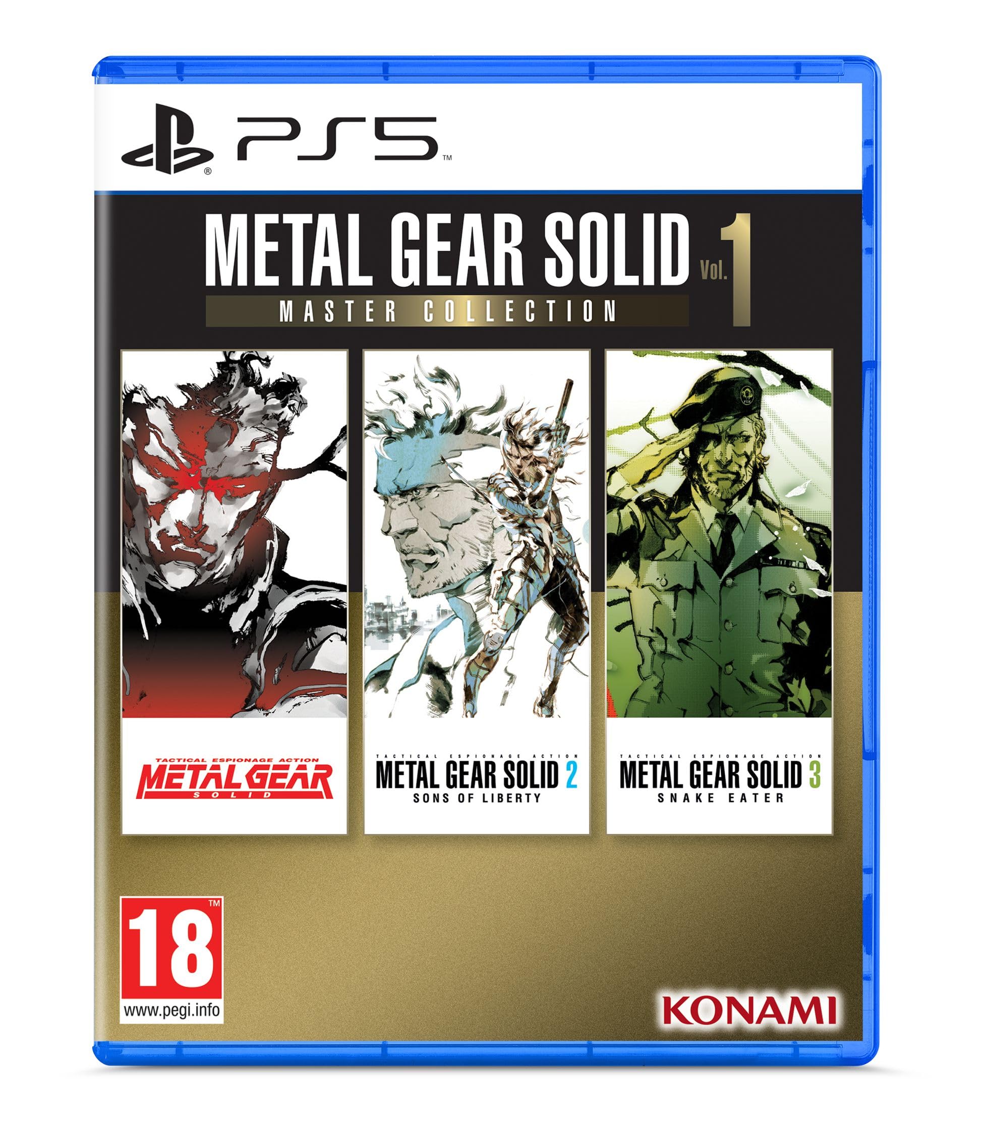 Metal Gear Solid Master Collection Vol. 1 for PlayStation 5 (PS5) - Classic Action-Adventure Game Bundle | Perfect for Gaming Enthusiasts & Collectors