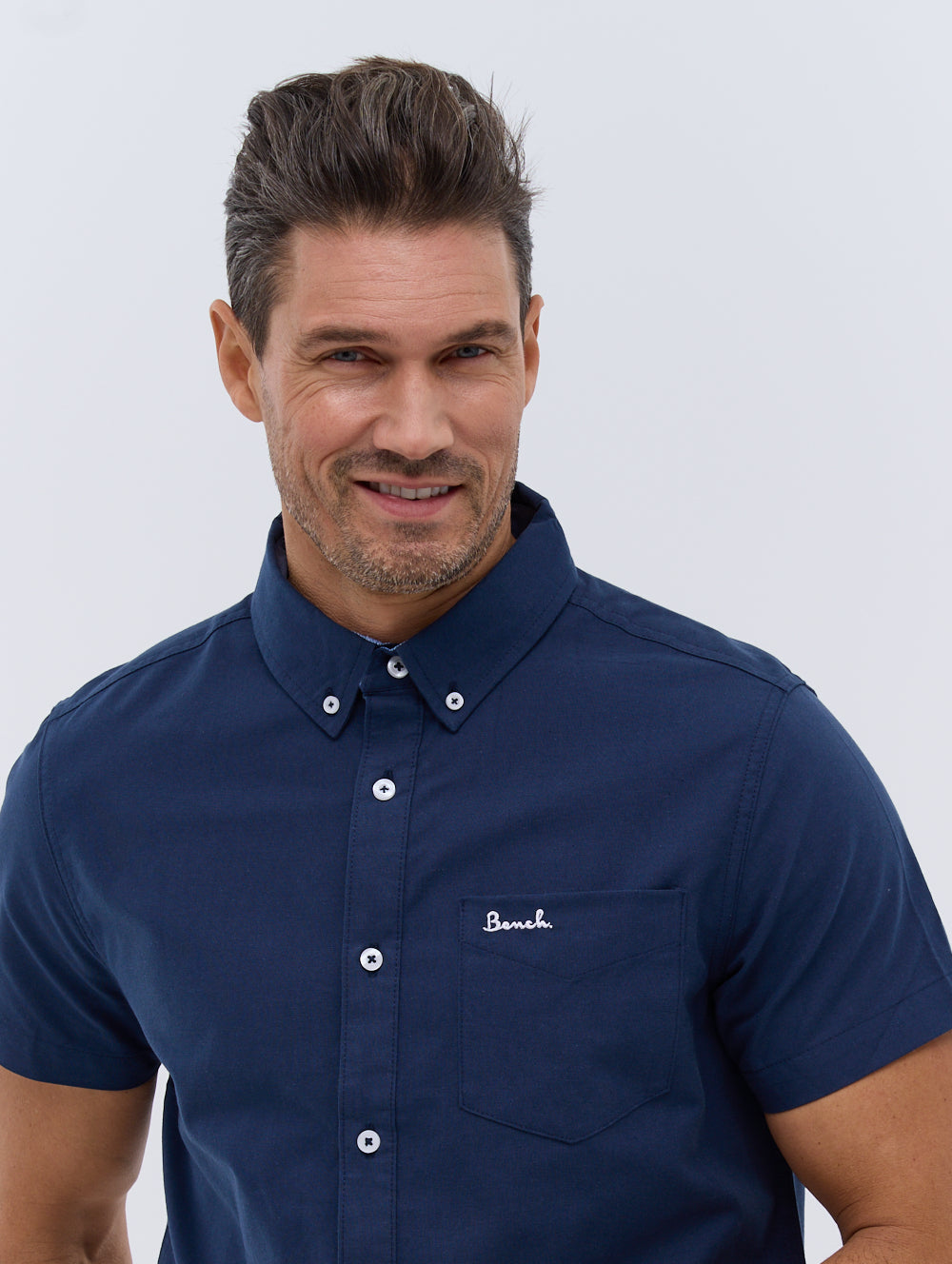 Bowdon Men's Short Sleeve Oxford Shirt - Casual Button Down Shirt for Men | Breathable Summer Work Shirt & Office Wear | Perfect for Business Casual, Outdoor Activities & Travel