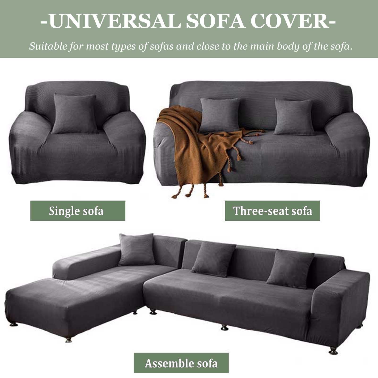 Modern Velvet Plush Stretch Sofa Slipcover - 1 Piece High Elasticity Furniture Protector for 1/2/3/4 Cushion Couches | Machine Washable, Green, 4-Seater | Perfect for Living Room, Apartment & Home Decor