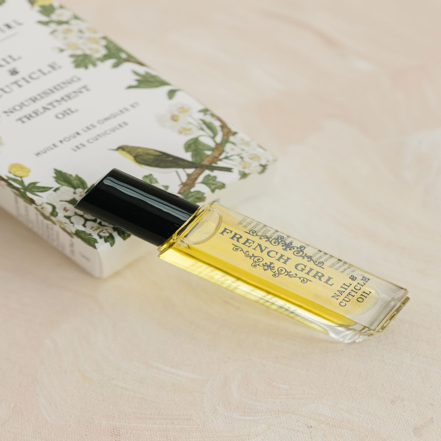 French Girl Nail & Cuticle Oil - Hydrating Nail Strengthener for Dry, Damaged Nails | Vegan Cuticle Softener & Growth Treatment | Cruelty-Free Nail Care | Perfect for Manicures, At-Home Nail Care & Salon Use | 0.3 oz