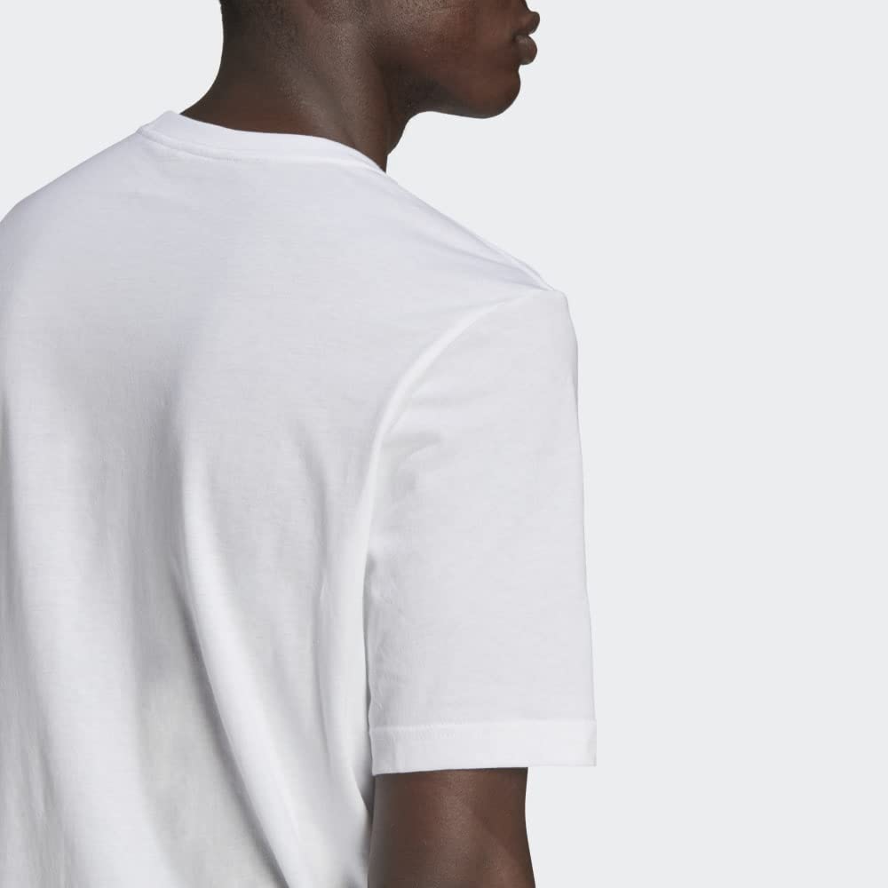 adidas Originals Men's Trefoil Essentials T-Shirt - Classic Cotton Crewneck Tee for Casual Wear, Street Style & Everyday Comfort