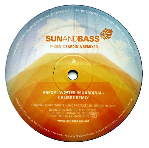 ARPXP & Lynx - Winter In Sardinia Sun And Bass Recordings SAB002 Vinyl Record - Perfect for DJ Sets, Music Collectors & Electronic Dance Music Lovers
