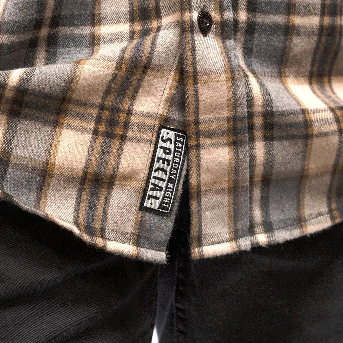 FASTHOUSE Saturday Night Special Flannel Shirt - Soft Plaid Button-Down for Men & Women - Cozy Fall & Winter Wear for Camping, Bonfires & Outdoor Adventures