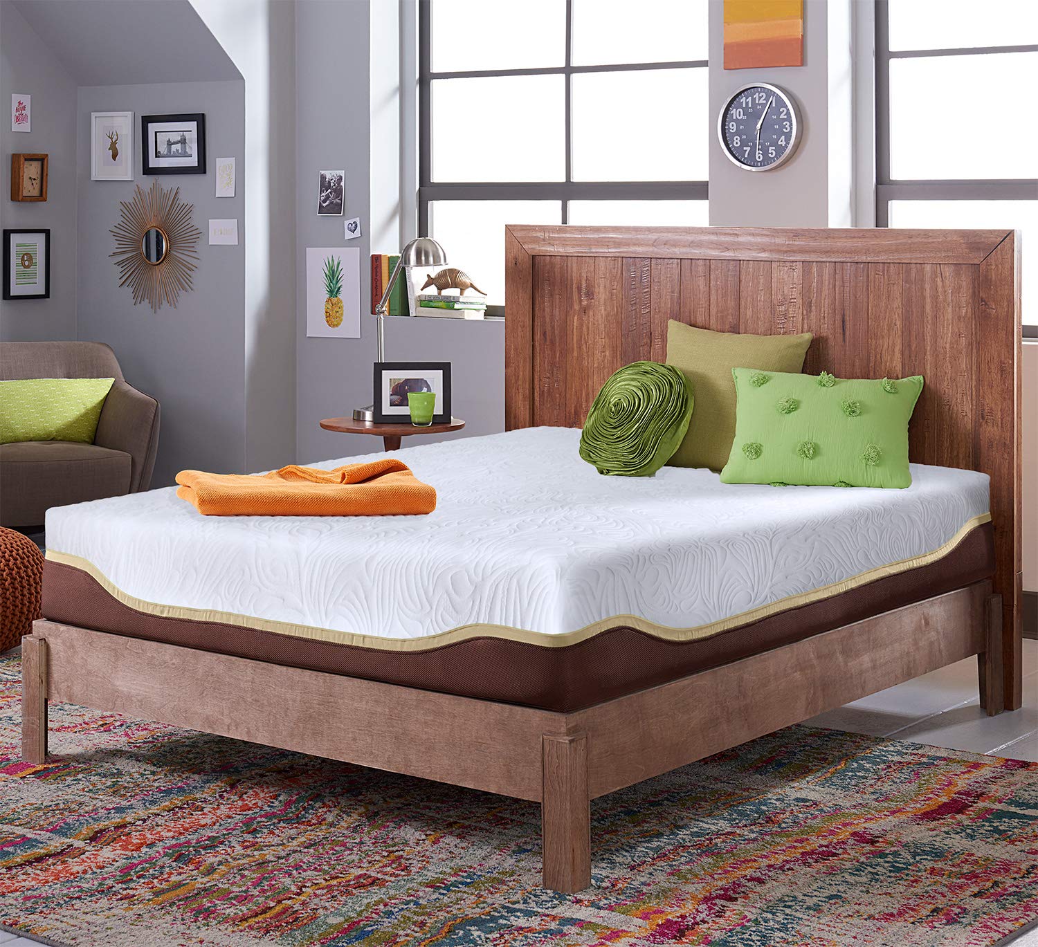 12 Inch Full Size Gel Memory Foam Mattress in a Box - CertiPUR Certified Cooling Bed with Firm Support - Perfect for Guest Rooms, Dorms & Small Apartments