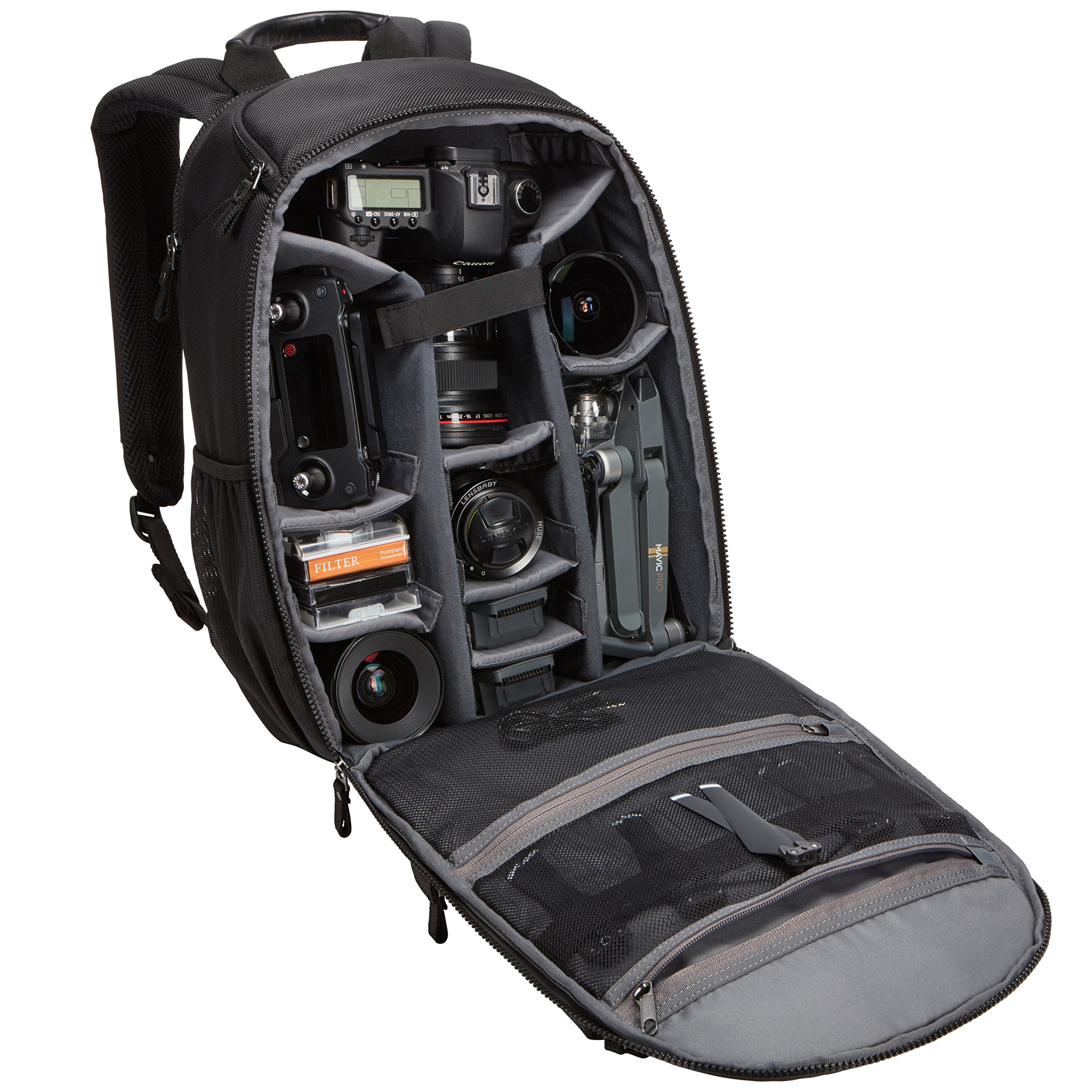 Case Logic Bryker Large Camera Backpack for DSLR & Mirrorless - Waterproof Black Photography Bag for Travel, Hiking & Outdoor Shooting