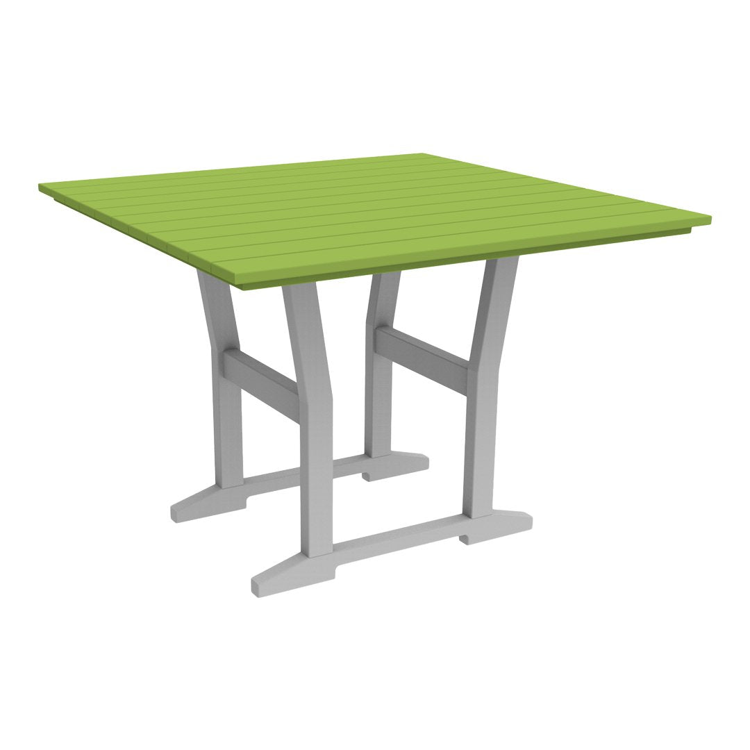 Coastline Cafe Square Dining Table - 36 Inch Modern Kitchen Table for Small Spaces, Breakfast Nook, or Outdoor Patio - Perfect for Apartments, Condos, and Bistro Settings