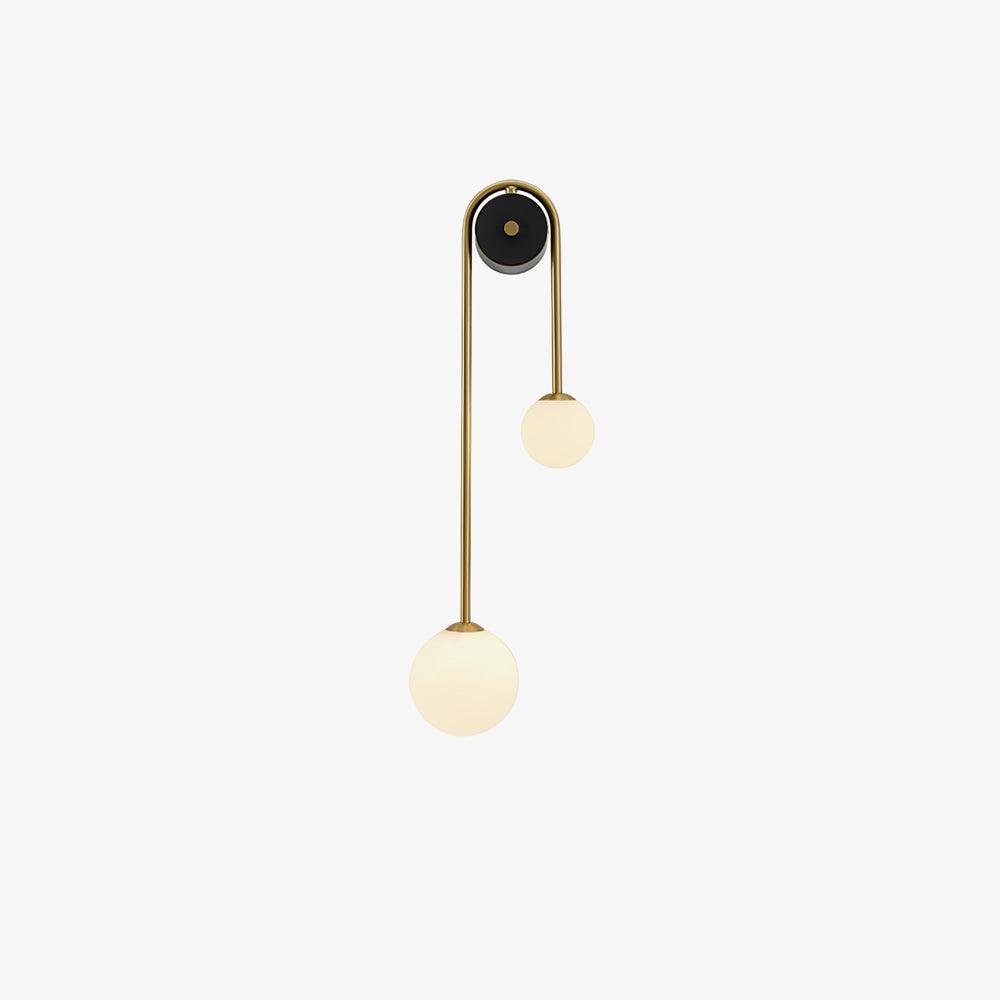 Vintage Brass Arc Wall Light - Adjustable Swing Arm Sconce for Bedroom, Living Room & Hallway Lighting
