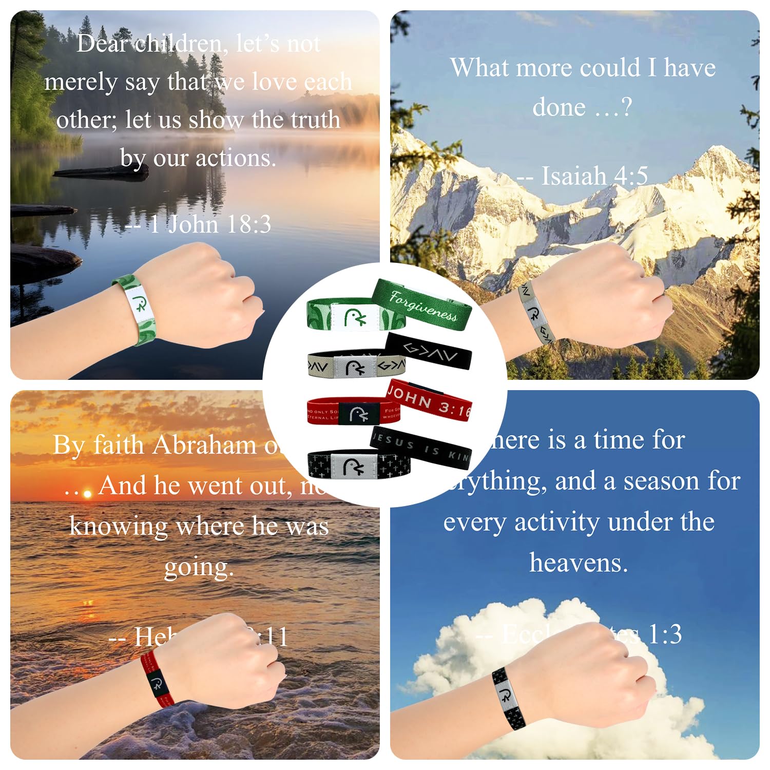 Bible Verse Bracelets with NFC - Wearable Christian Jewelry for Women, Men & Teens - Inspirational Daily Scripture Gifts - Perfect for Church, Prayer & Faith-Based Encouragement