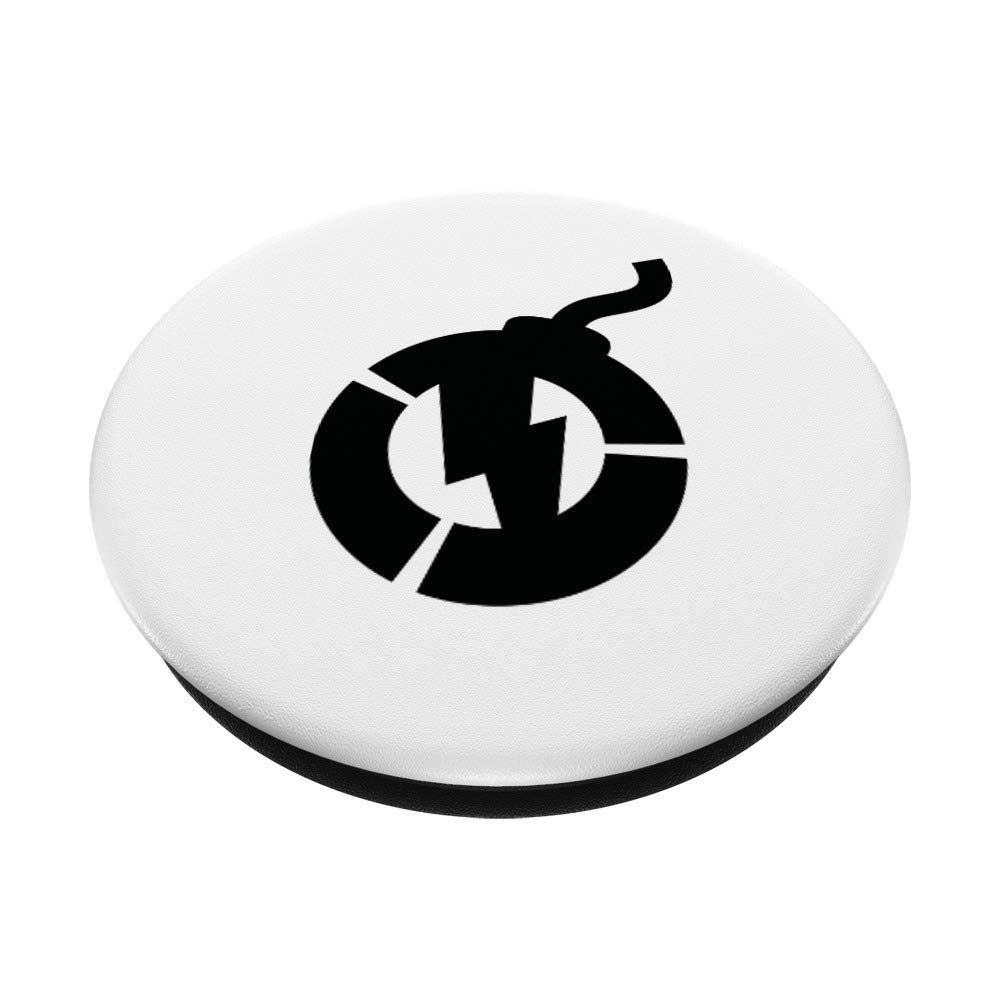 Bomb Logo PopSockets - Expandable Phone Grip & Stand for iPhone, Samsung, Tablets - Perfect for Selfies, Gaming & Hands-Free Viewing
