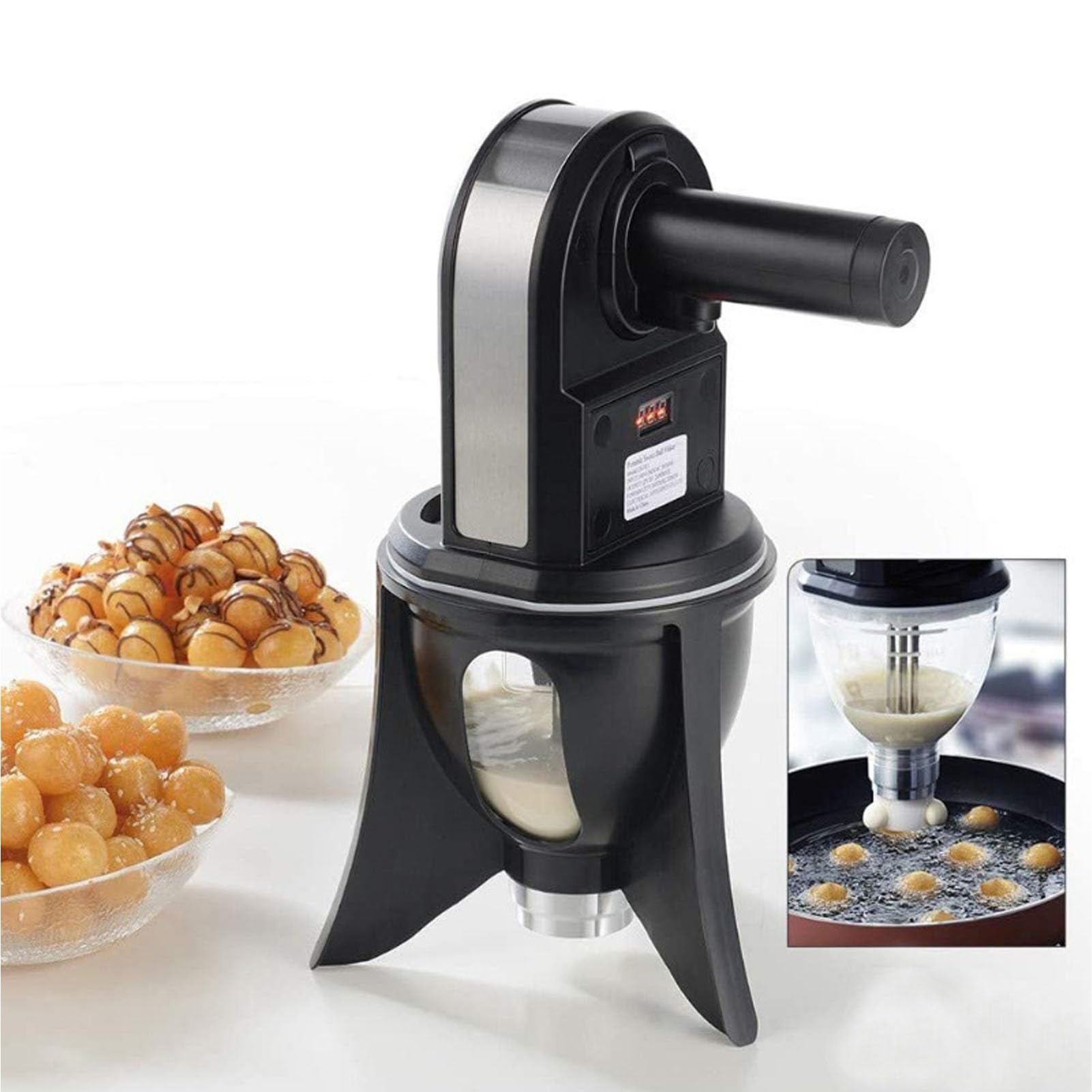 Automatic Meatball Maker Machine - Commercial Dumpling & Tangyuan Maker with US Plug for Restaurants, Catering & Home Cooking
