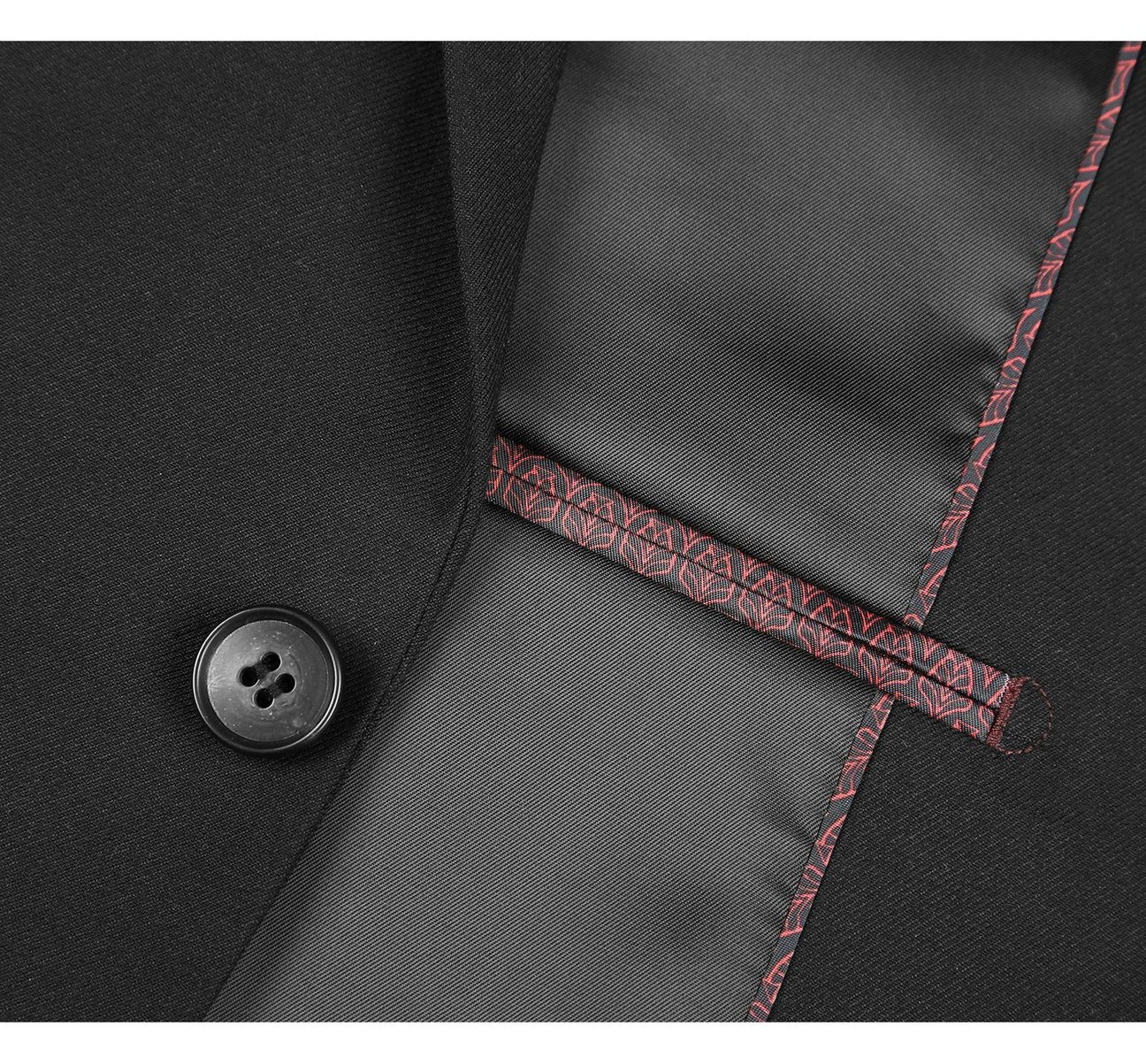 Alessandro Vitello by Renoir Slim Fit Solid Notch Lapel 2 Piece Suit for Men - Classic Business Formal Attire for Weddings, Office & Special Occasions