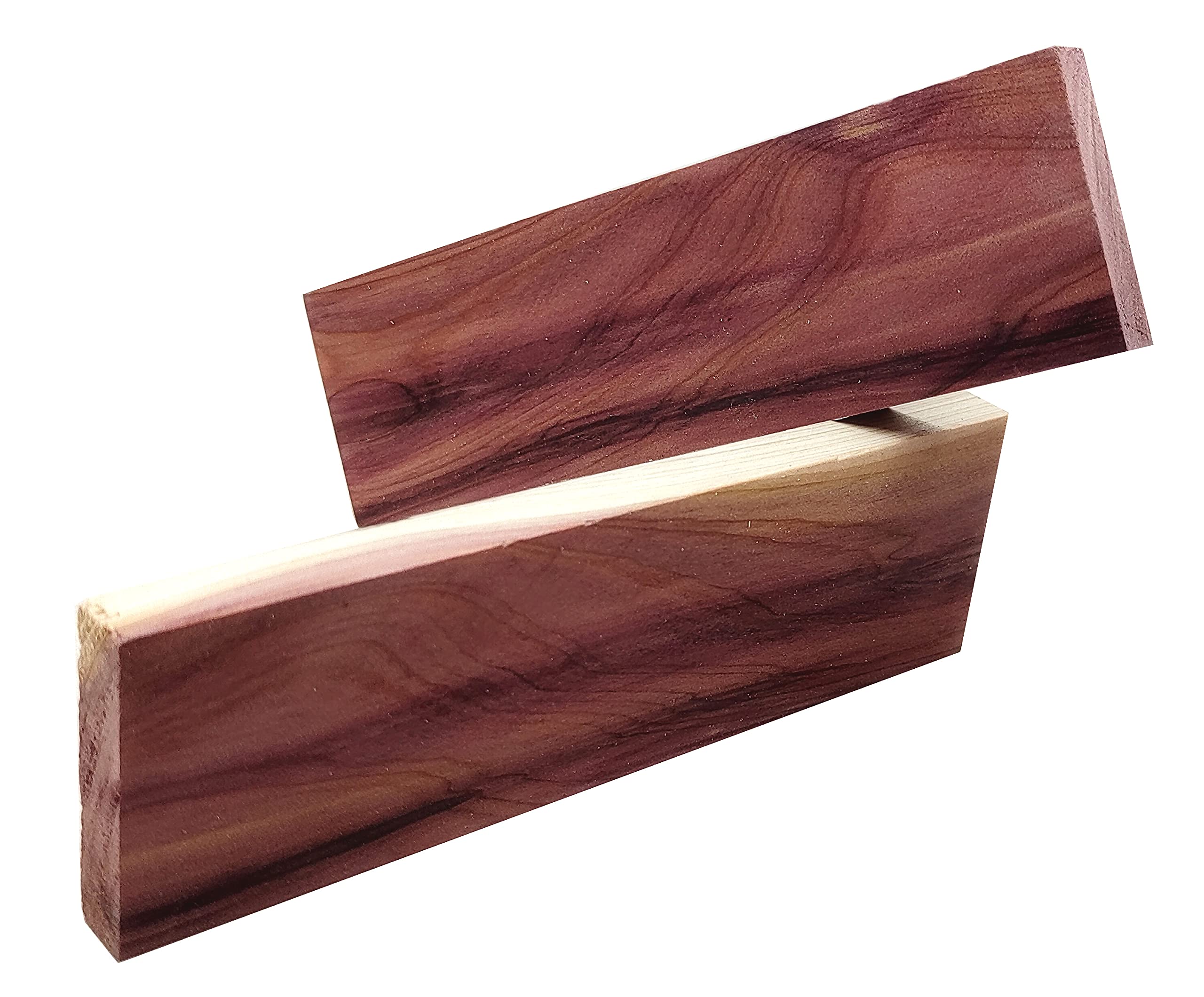 Premium Tennessee Aromatic Cedar Knife Handle Scales - Natural Wood Replacement Parts for Custom Knife Making - Perfect for Hunting, Camping & Outdoor Survival Gear