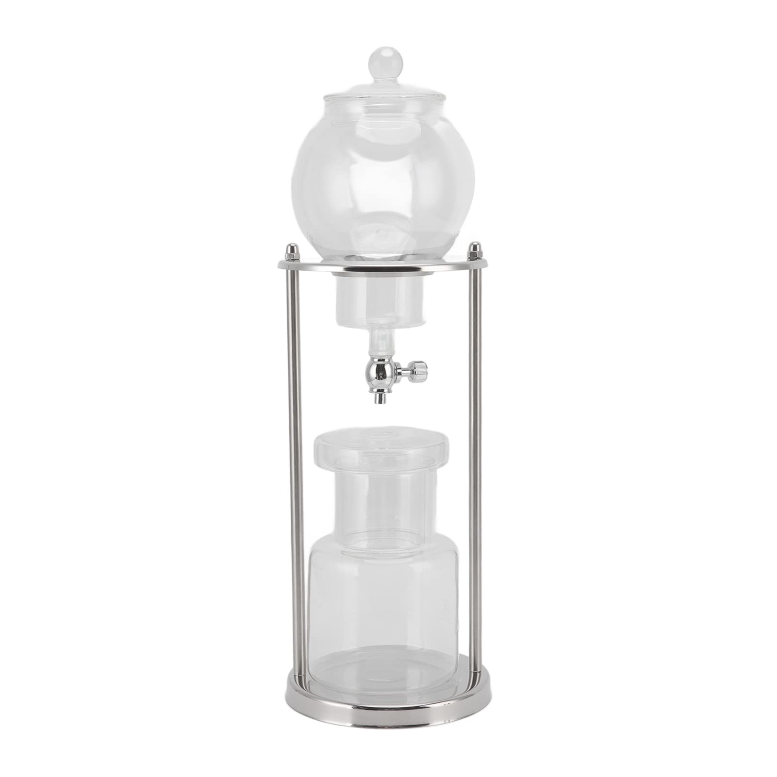 Stainless Steel Cold Brew Coffee Tower - 600ml DIY Iced Coffee Maker for Home & Office