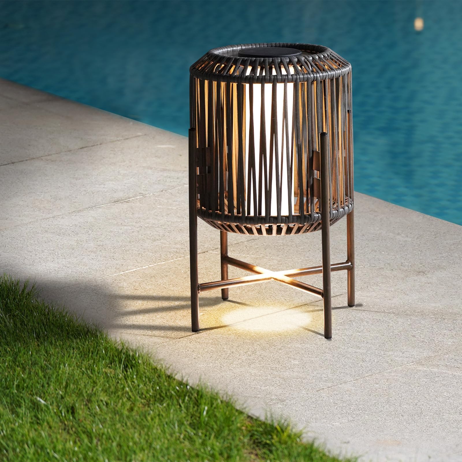 Solar Powered Outdoor Floor Lamp - 22