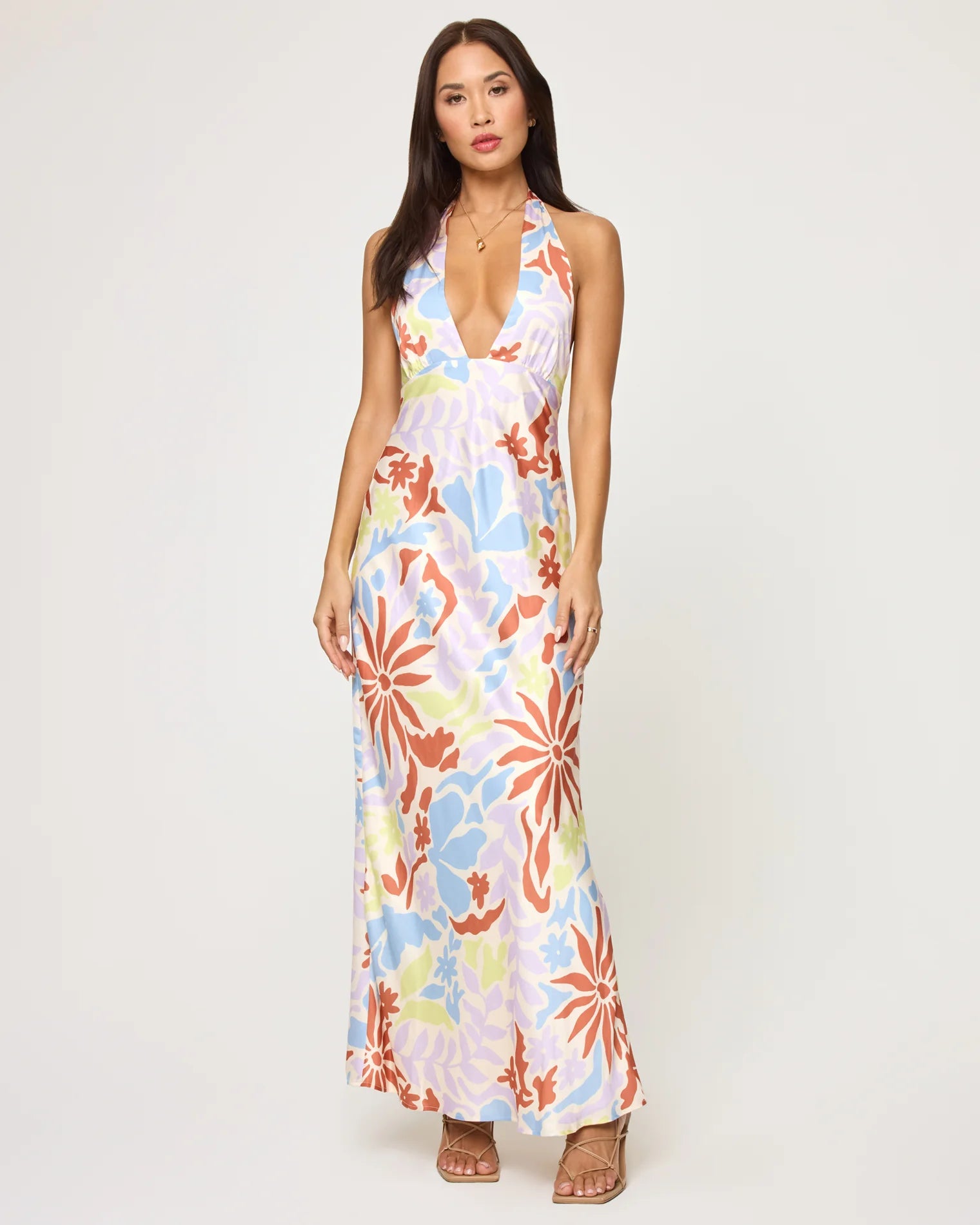 L*Space Tuscany Dress for Women - Flowy Summer Beach Cover Up, Boho Chic Maxi Dress with Side Slit, Perfect for Vacation, Pool Party & Date Night