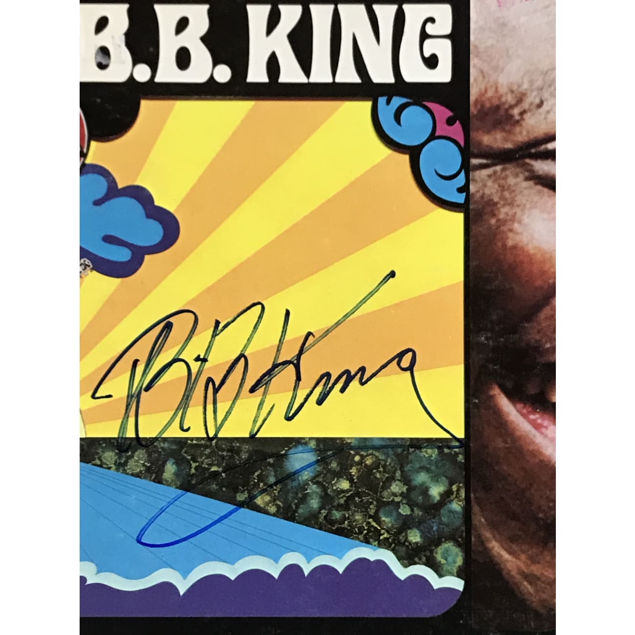 Authentic Signed B.B. King Album with Epperson COA - Rare Collectible Music Memorabilia for Fans & Vinyl Enthusiasts - Perfect for Display in Music Rooms, Man Caves & Collector's Showcases