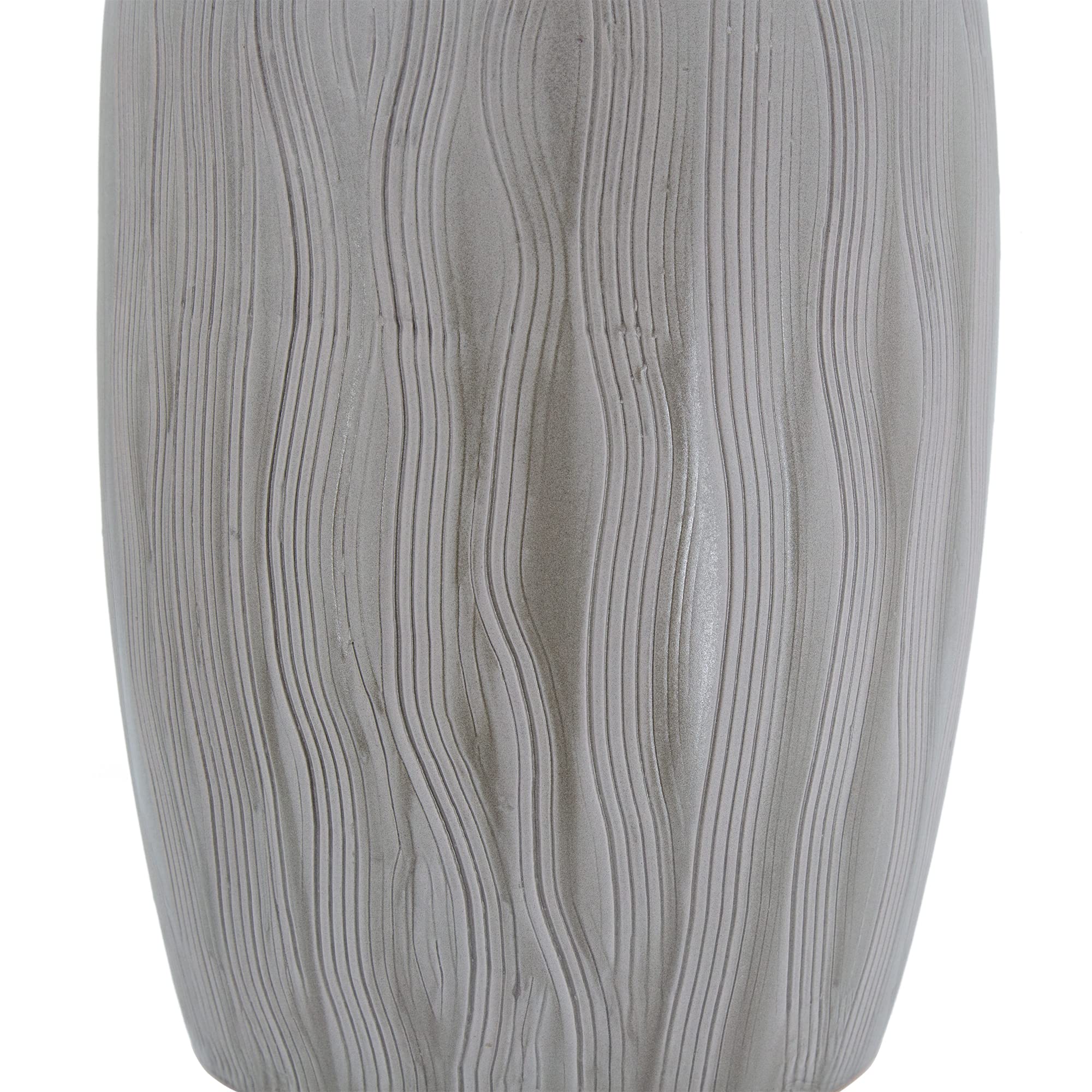 A&B Home Wave Pattern Ceramic Drum Stool - 13