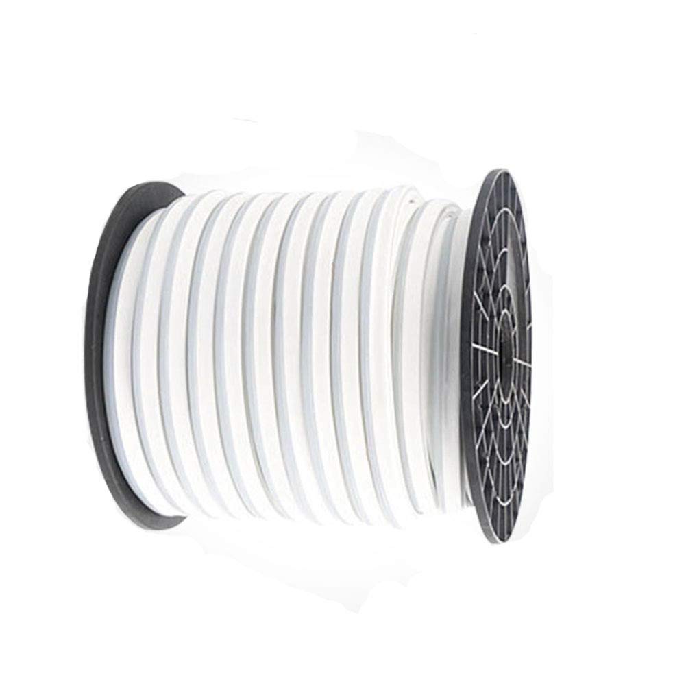 XUNATA 164ft LED Neon Rope Light - 6000K Daylight White, Waterproof 12V Flexible Strip with 6000 SMD 2835 LEDs for Outdoor Garden, Patio, Party, Christmas & Thanksgiving Decorations (White) - Perfect for Landscape Lighting, Holiday Displays & Backyard Ambiance