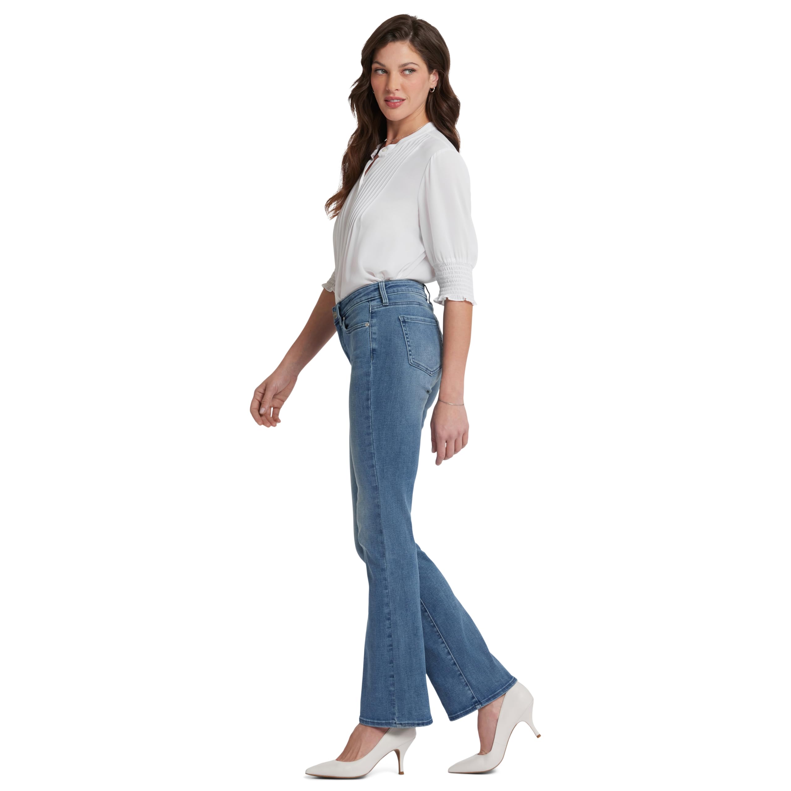 NYDJ Women's Barbara Bootcut Fit Denim Jeans - Comfortable Stretch Bootcut Jeans for Women, Classic Mid Rise, Flattering Fit - Perfect for Work, Casual Outings & Everyday Wear