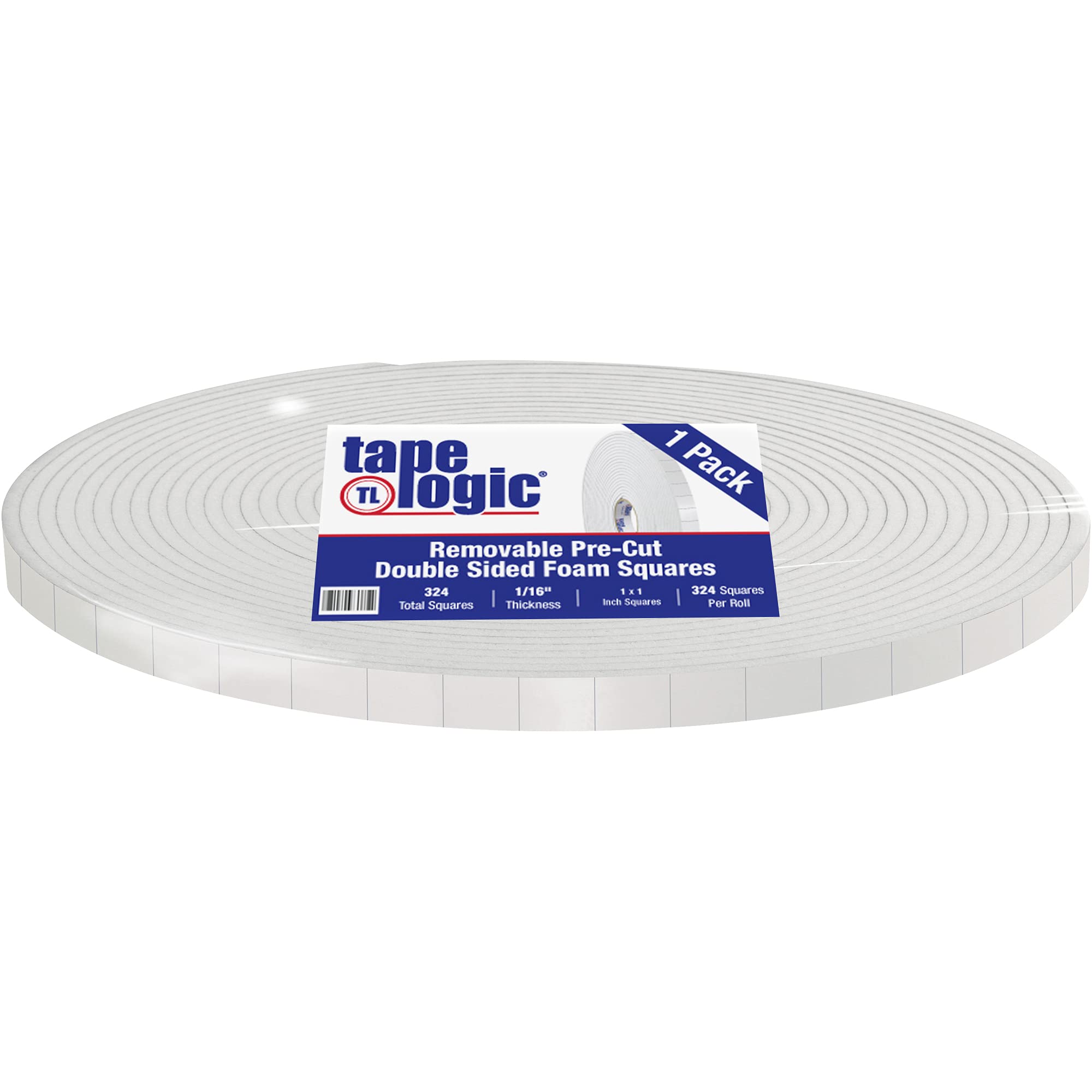 Aviditi Removable Double Sided Foam Tape Squares 1/2