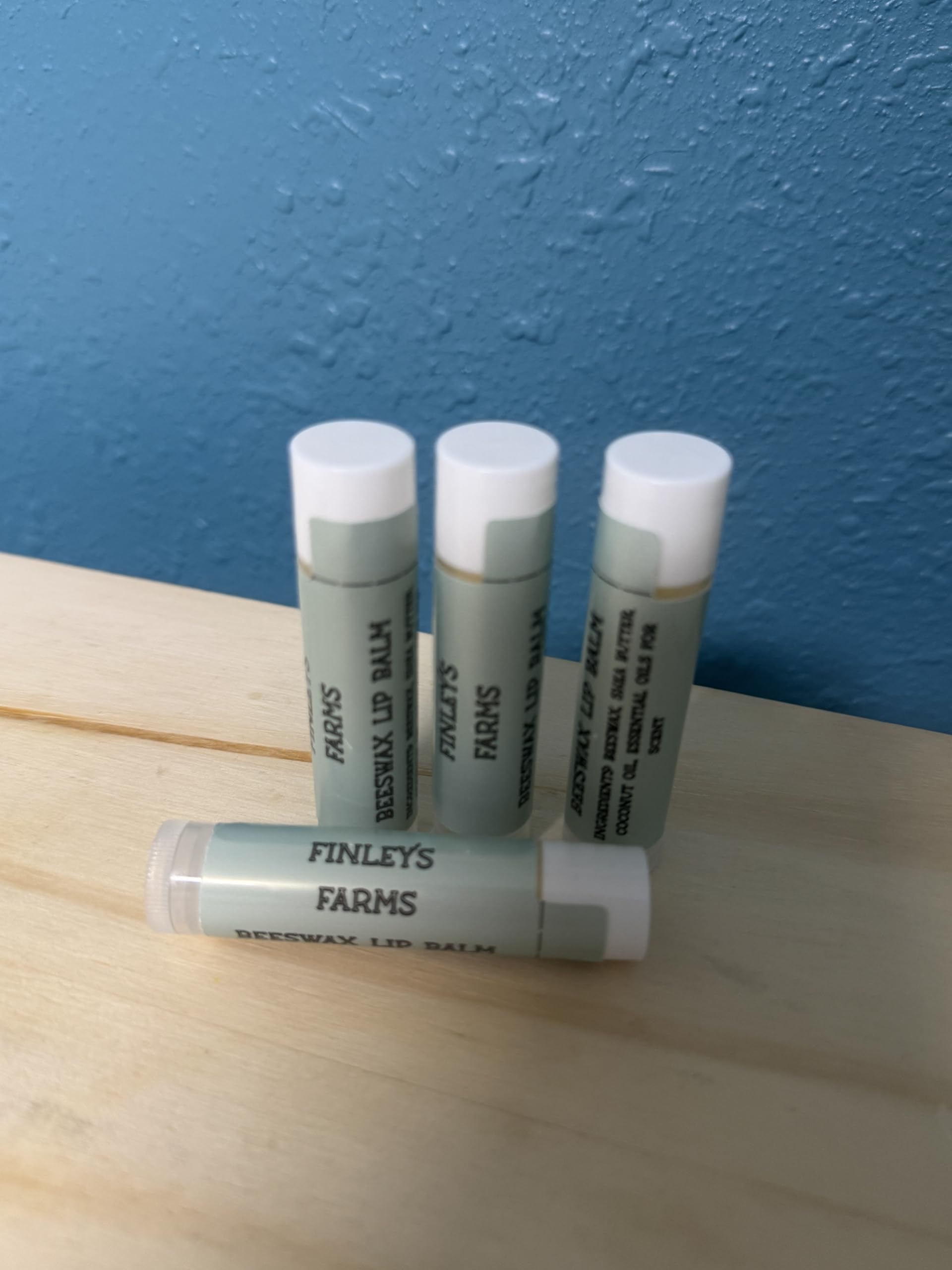 Organic Beeswax Lip Balm for Dry Lips - 4 Pack All Natural Moisturizing Lip Care with Shea Butter & Vitamin E - Perfect for Winter, Hiking & Daily Hydration
