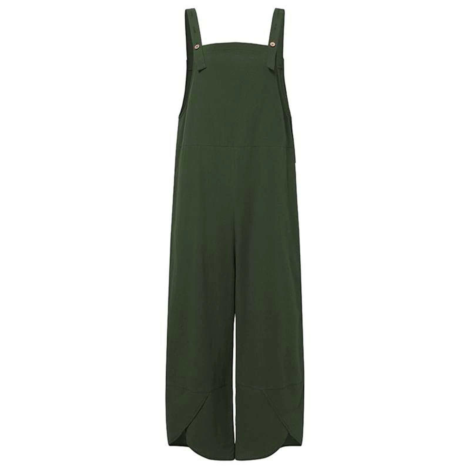 Women's Oversized Jumpsuit - Casual Solid Color Romper with Long Sleeves, Adjustable Straps & Pockets | Perfect for Everyday Wear, Street Fashion & Relaxing Outfits