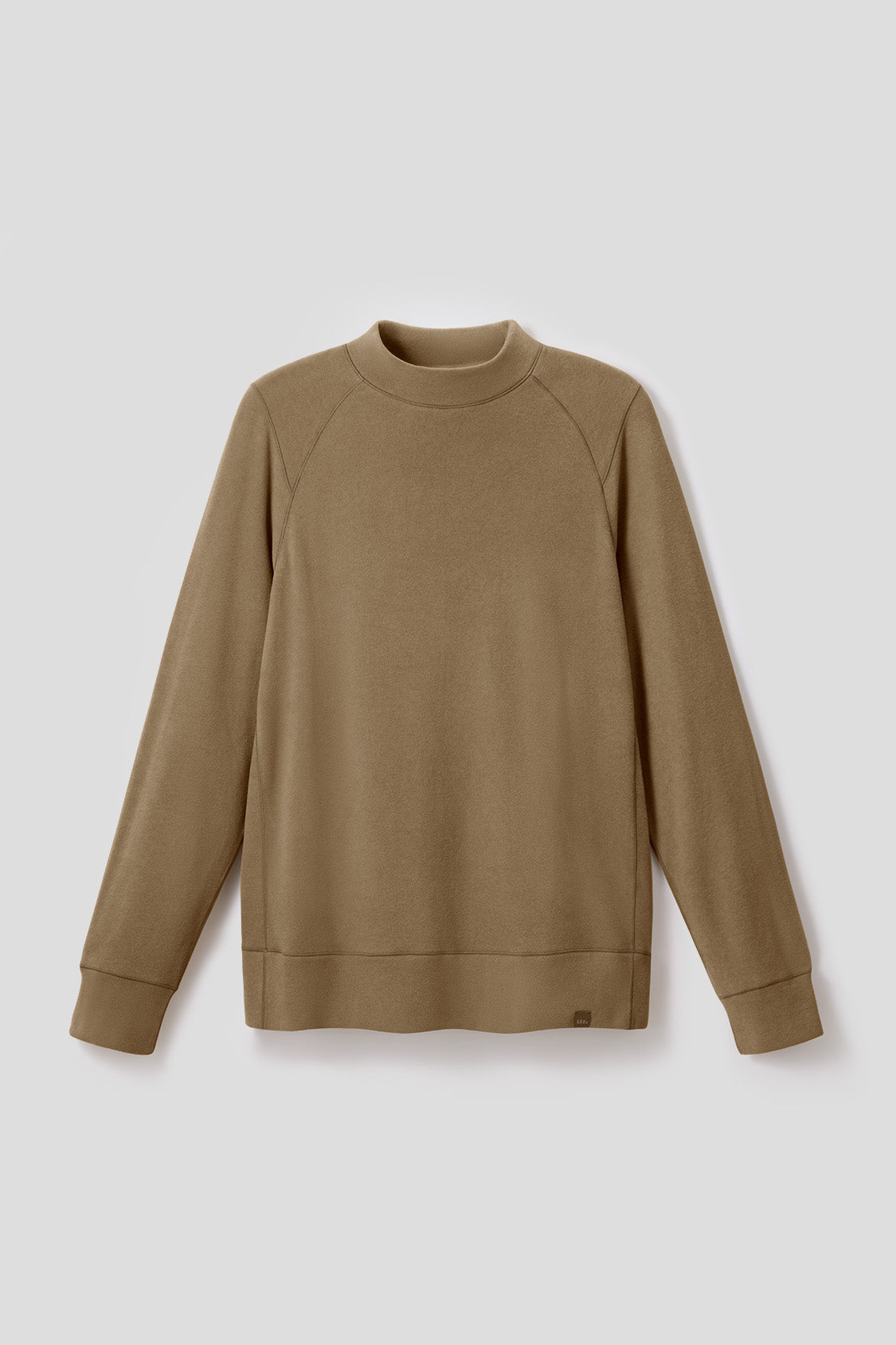 Cozy Fleece Women's Relaxed Mid Warmth Mock Neck Top - Soft Winter Layering Shirt for Casual Wear & Outdoor Activities