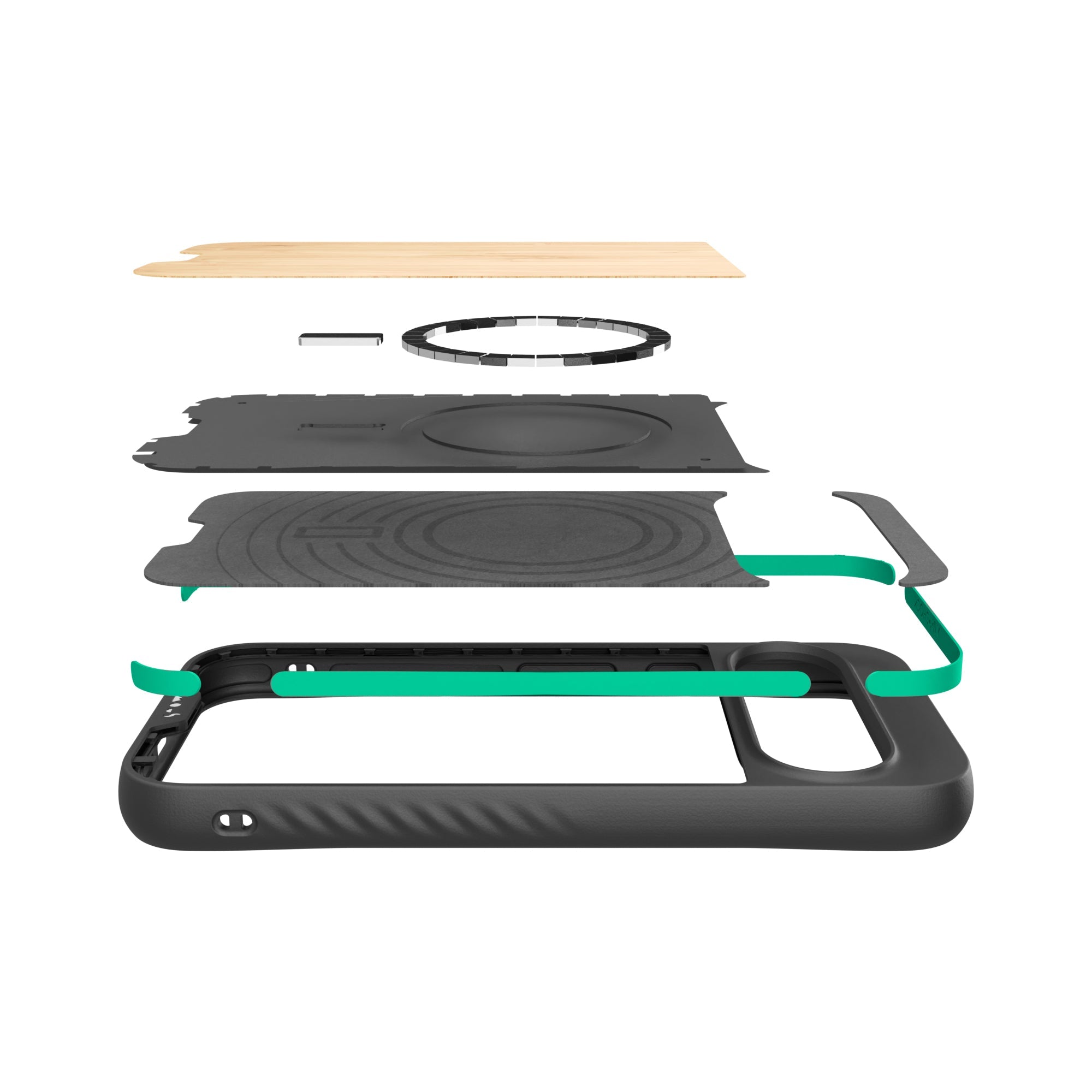 MagSafe® Compatible Bamboo Phone Case for iPhone 14/13/12 Pro Max - Eco-Friendly & Slim Protective Cover - Perfect for Outdoor, Travel & Everyday Use