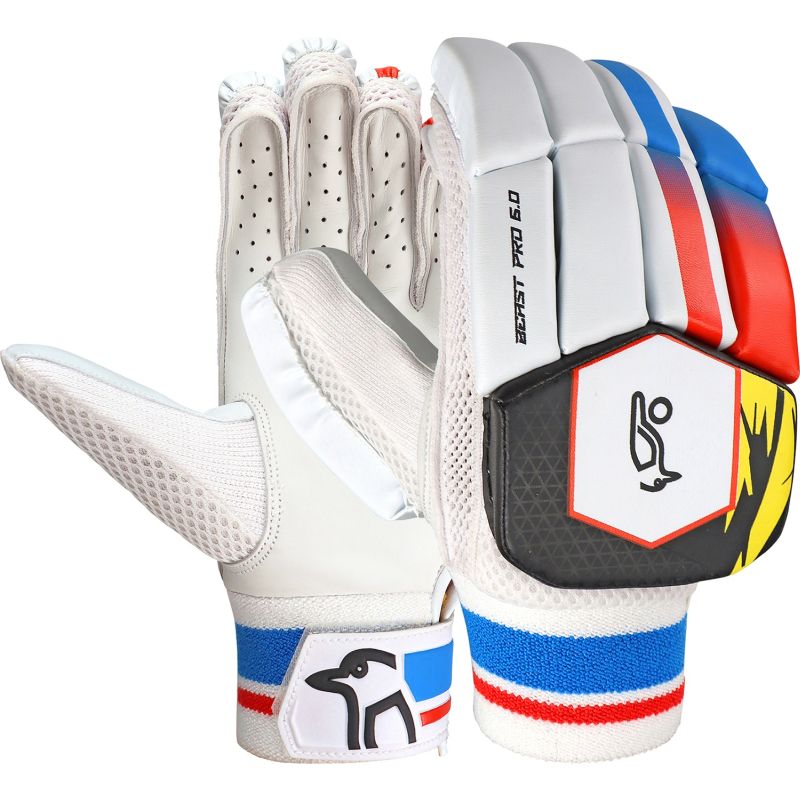 Kookaburra Beast Pro 6.0 Junior Cricket Batting Gloves - Youth Protective Sports Gear for Training & Matches